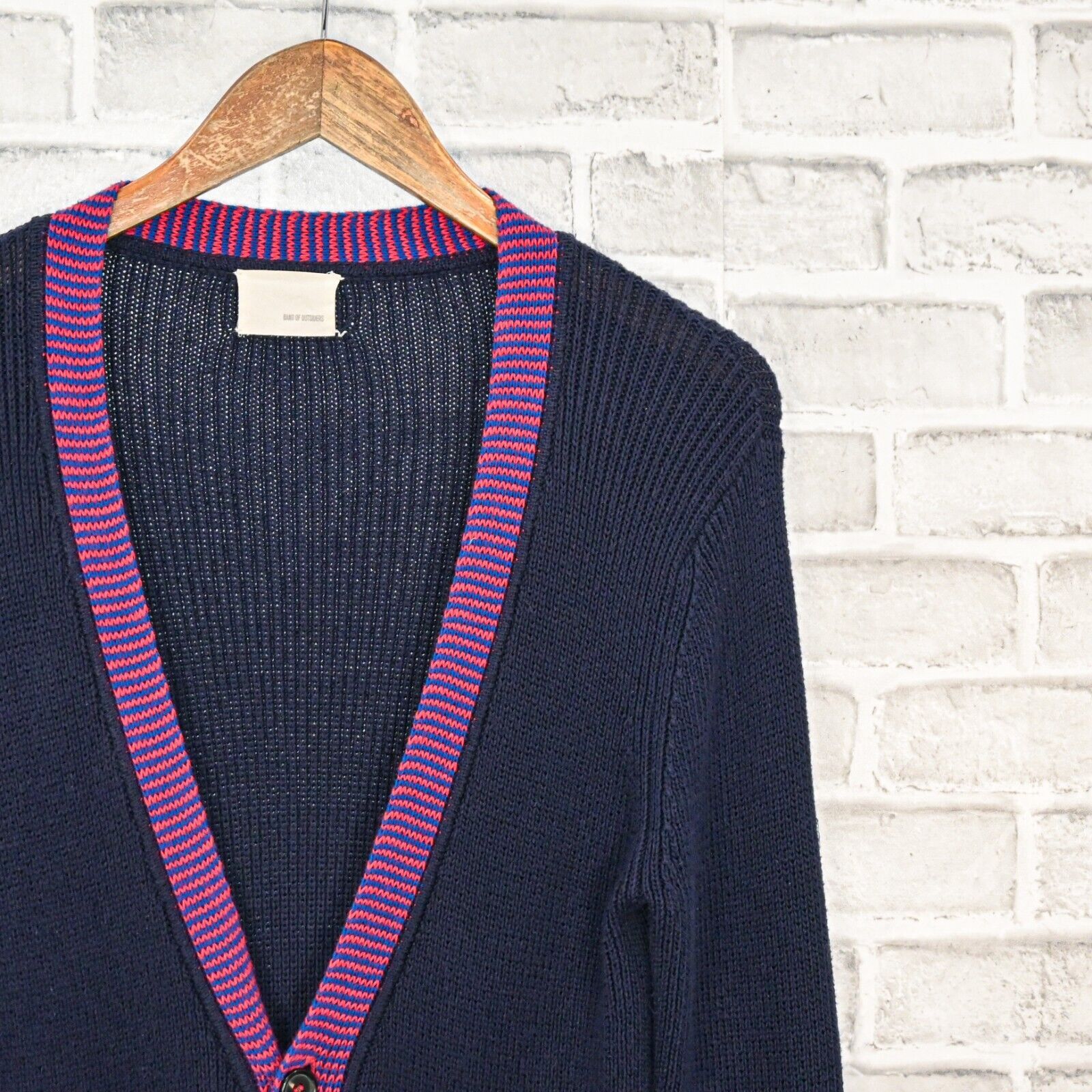 BAND OF OUTSIDERS Navy Blue knit Cardigan Sweater