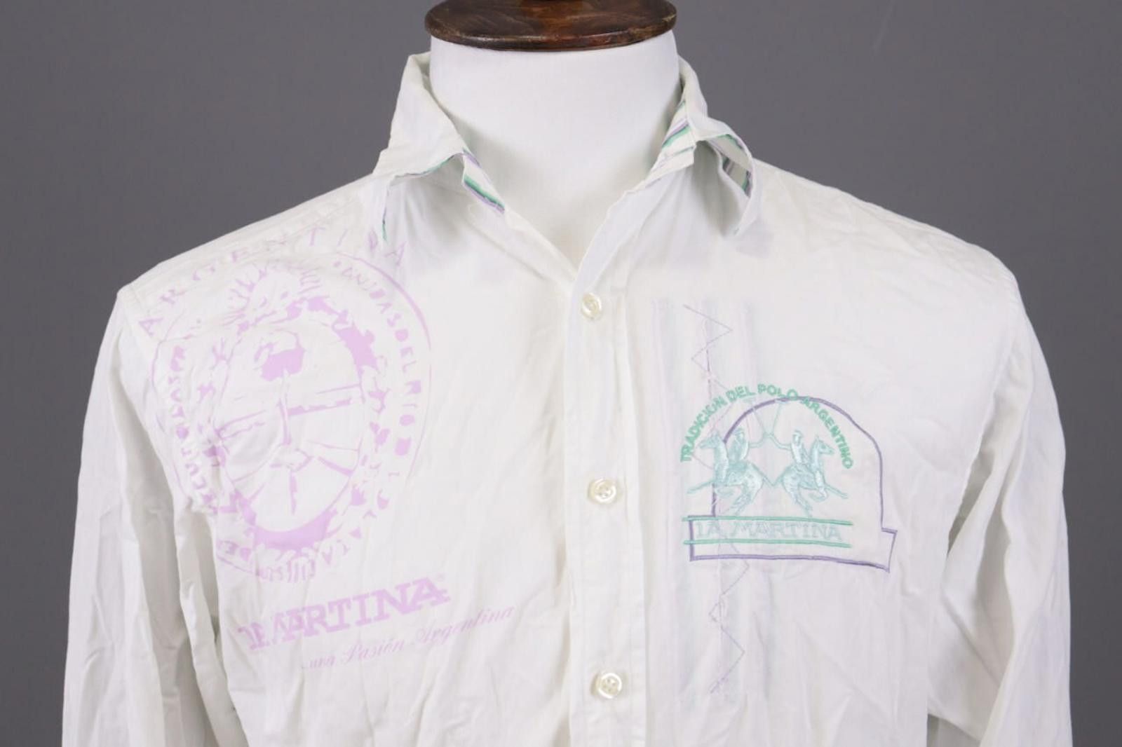 La Martina La Martina Saddlery White Polo Long Sleeve Shirt Size S Size US S / EU 44-46 / 1 - 2 Thumbnail