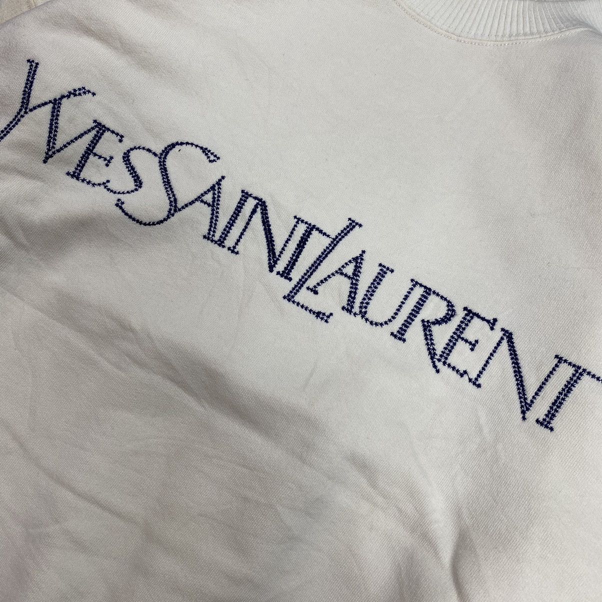 Yves Saint Laurent Yves Saint Laurent YSL Swarovski Big Logo Sweatershirt Size US M / EU 48-50 / 2 - 7 Thumbnail