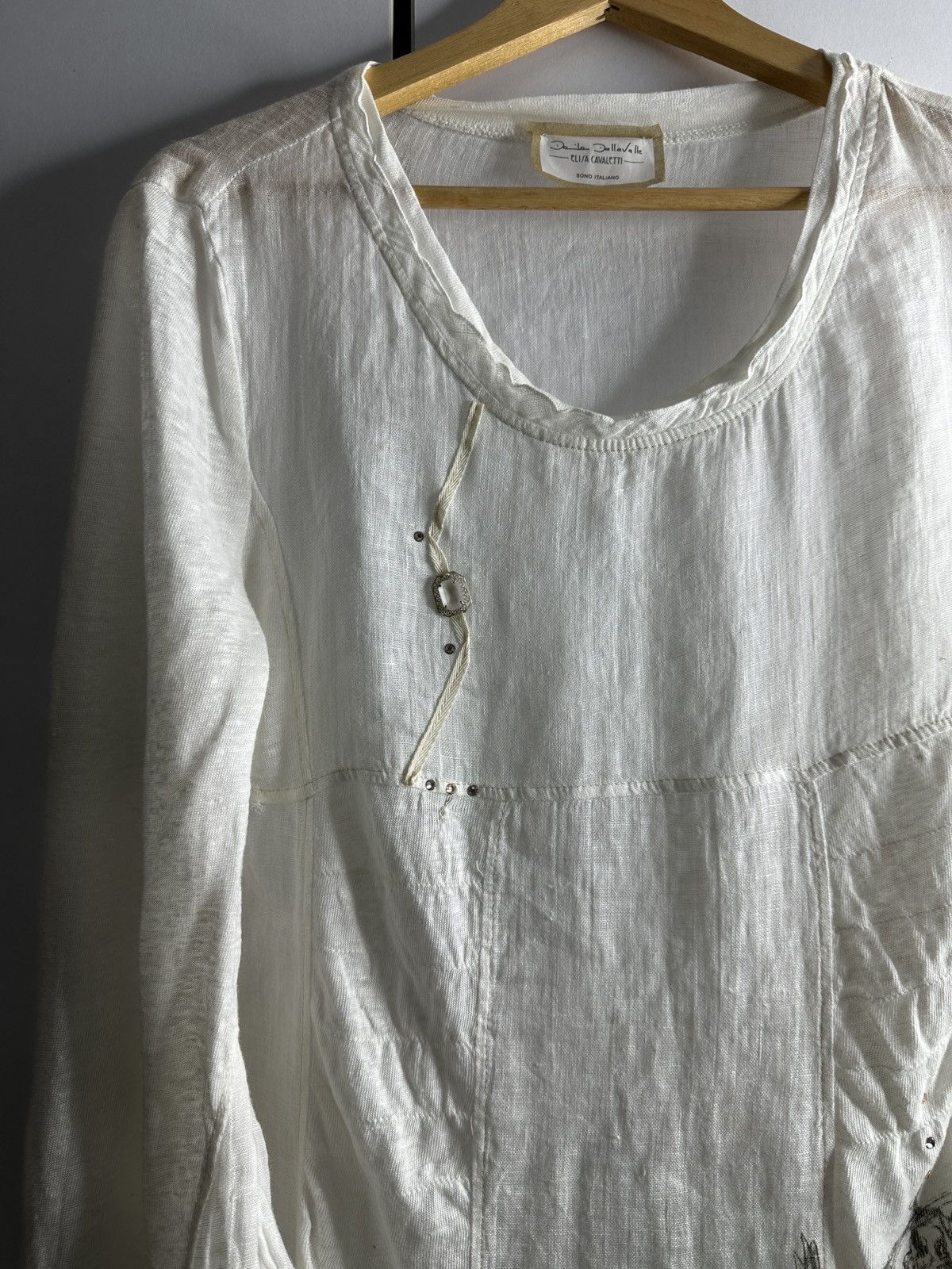Handmade ELISA CAWALETTI handmade blouses Size S / US 4 / IT 40 - 3 Thumbnail