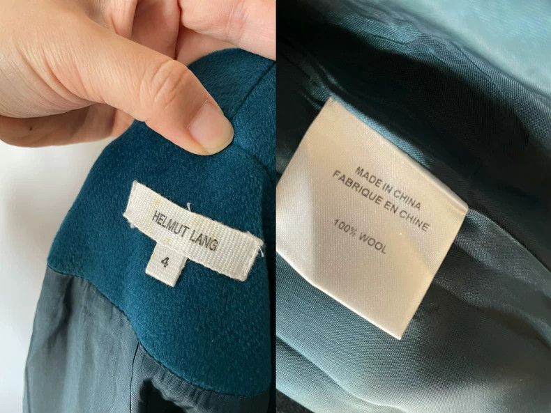 Helmut Lang Helmut Lang Blue and blue temperament handsome wool jacket Size US XL / EU 56 / 4 - 9 Thumbnail