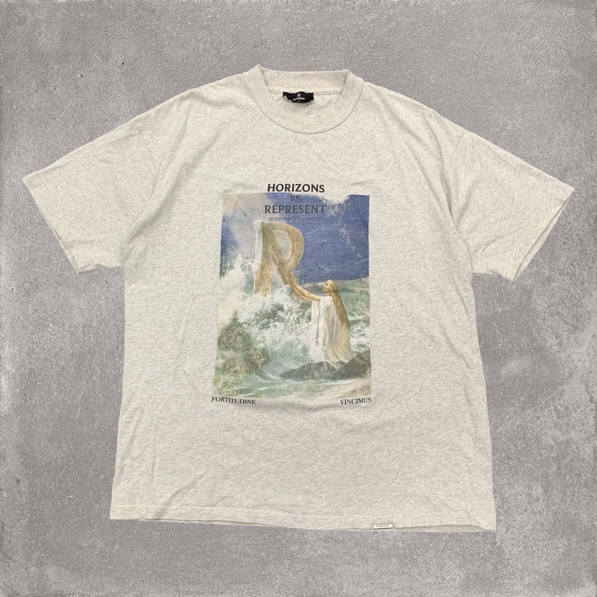 Represent Clo. Represent Small Tee Horizons Graphic Grey T-Shirt Size US S / EU 44-46 / 1 - 1 Thumbnail