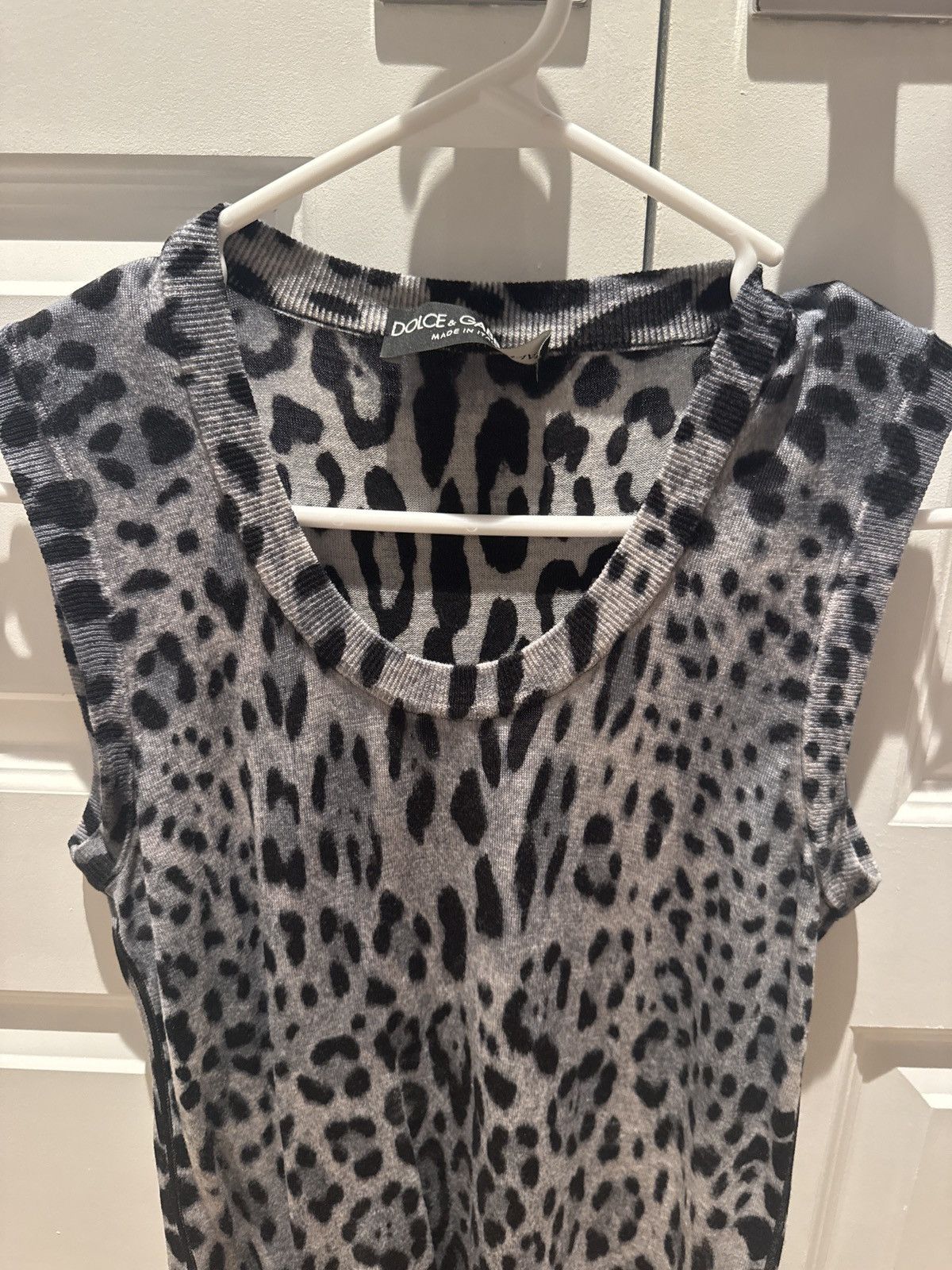 Dolce & Gabbana Leopard D & G Tank Sweater Size M / US 6-8 / IT 42-44 - 2 Thumbnail