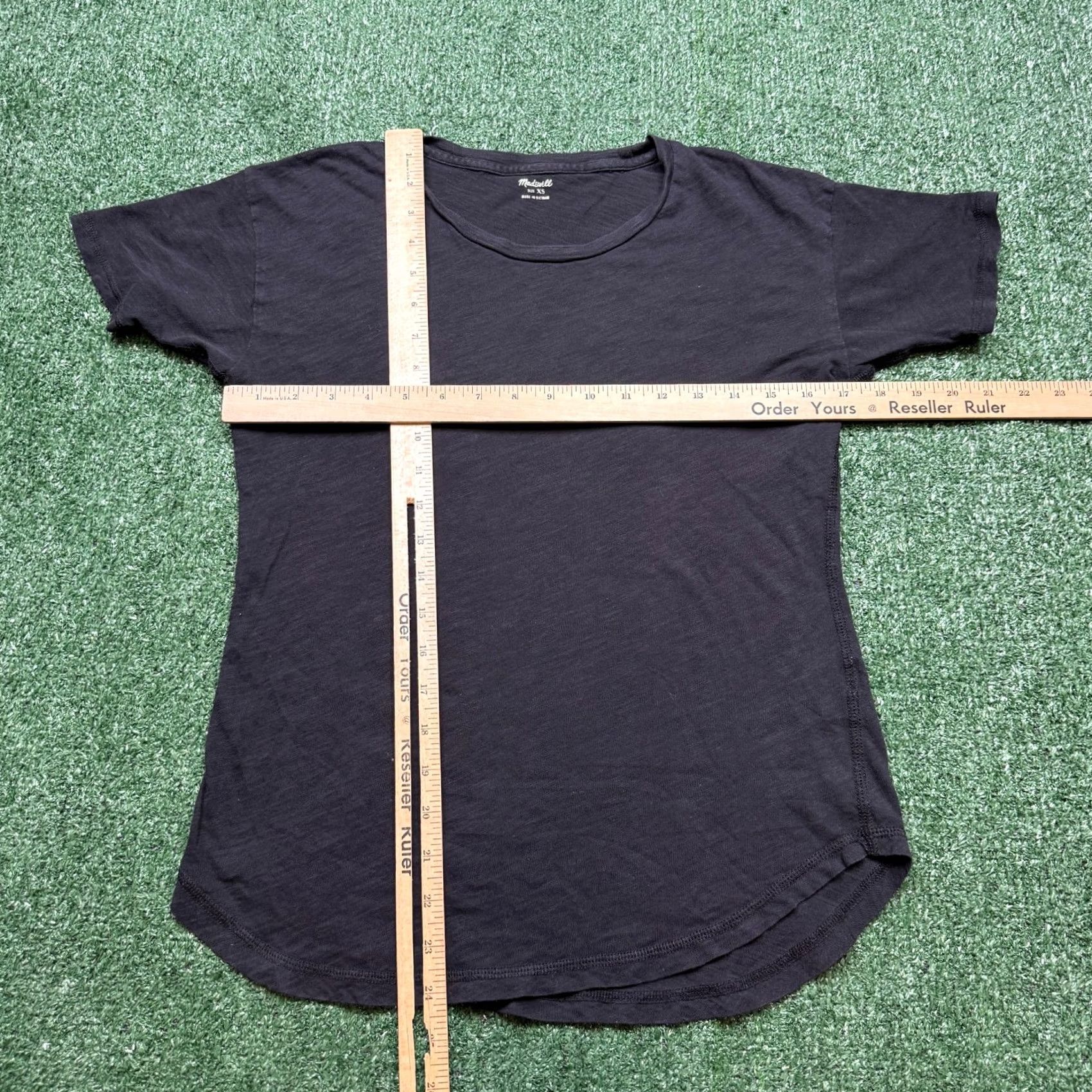 Madewell Madewell Shirt Women's XS Black Short Sleeve Blouse Lightweight Stretch Jersey Casual Modern Regular Fit Women’s Blouse Size S / US 4 / IT 40 - 3 Thumbnail