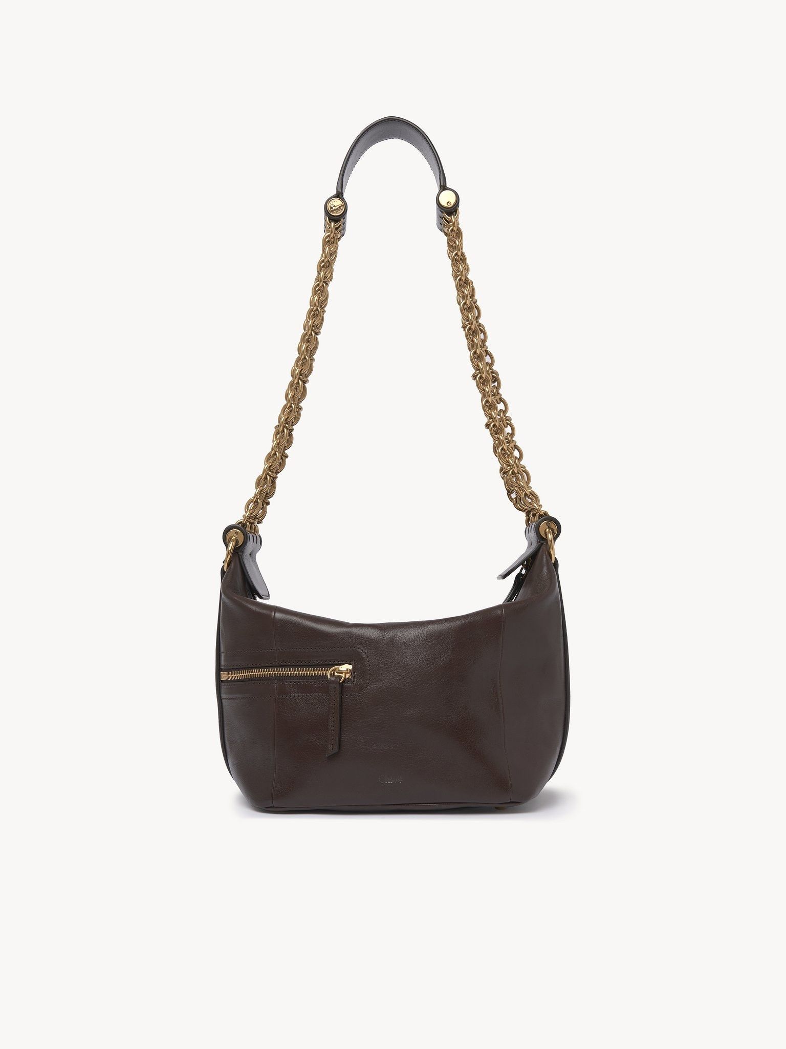 Chloe o1loc1c11125 Size: OS / Leather Camera Chain Bag Dark Brown Size ONE SIZE - 1 Thumbnail