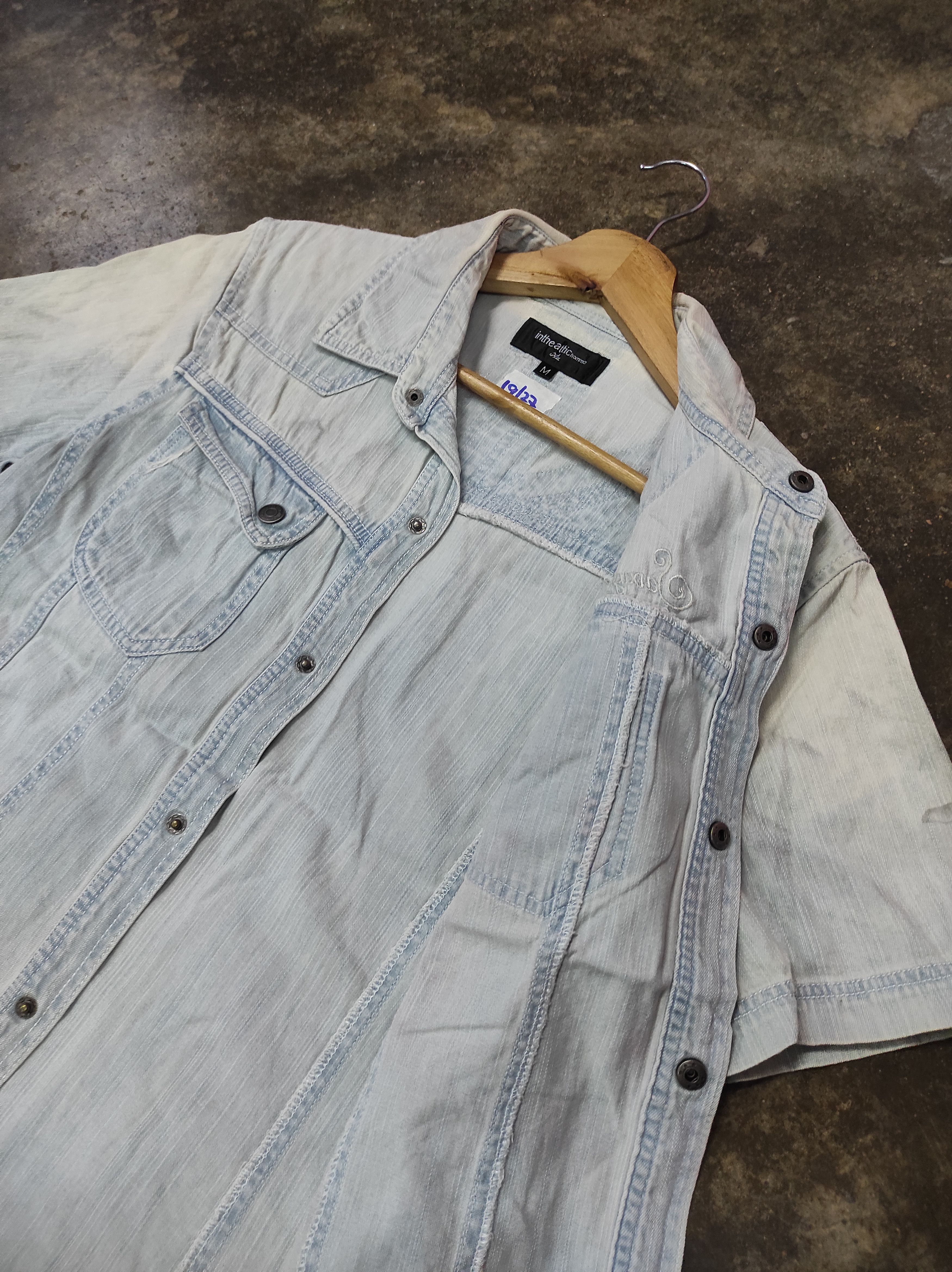 Hysteric Glamour × In The Attic IN THE ATTIC HOMME DENIM SHIRT Size M / US 6-8 / IT 42-44 - 7 Thumbnail