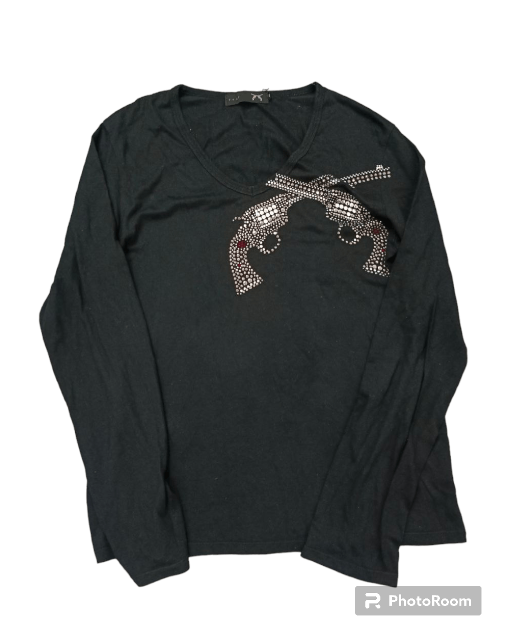 Roar ROAR SWAROVSKI CROSS GUN LONG SLEEVE Size US M / EU 48-50 / 2 - 1 Thumbnail