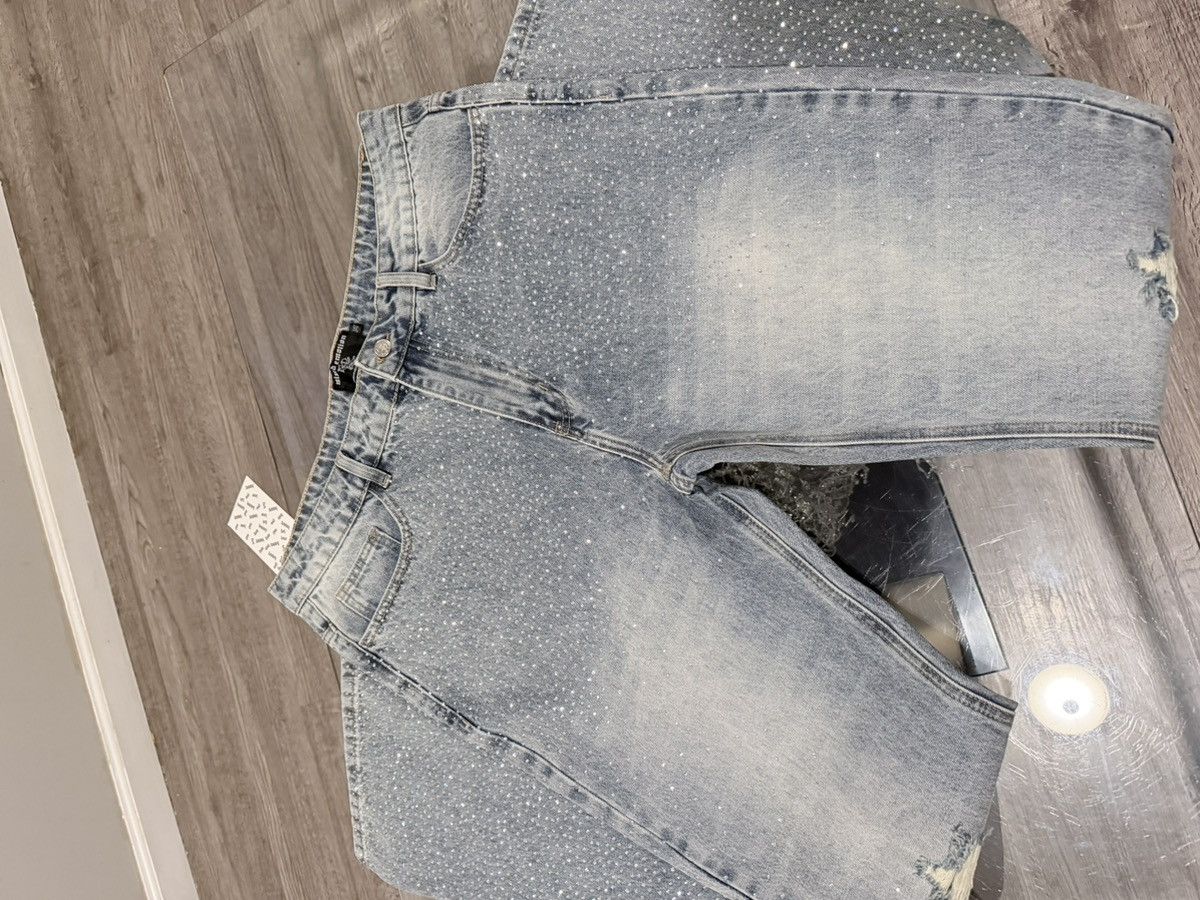 Other Mixed Emotions Rhines stone Jeans Size US 36 / EU 52 - 3 Thumbnail