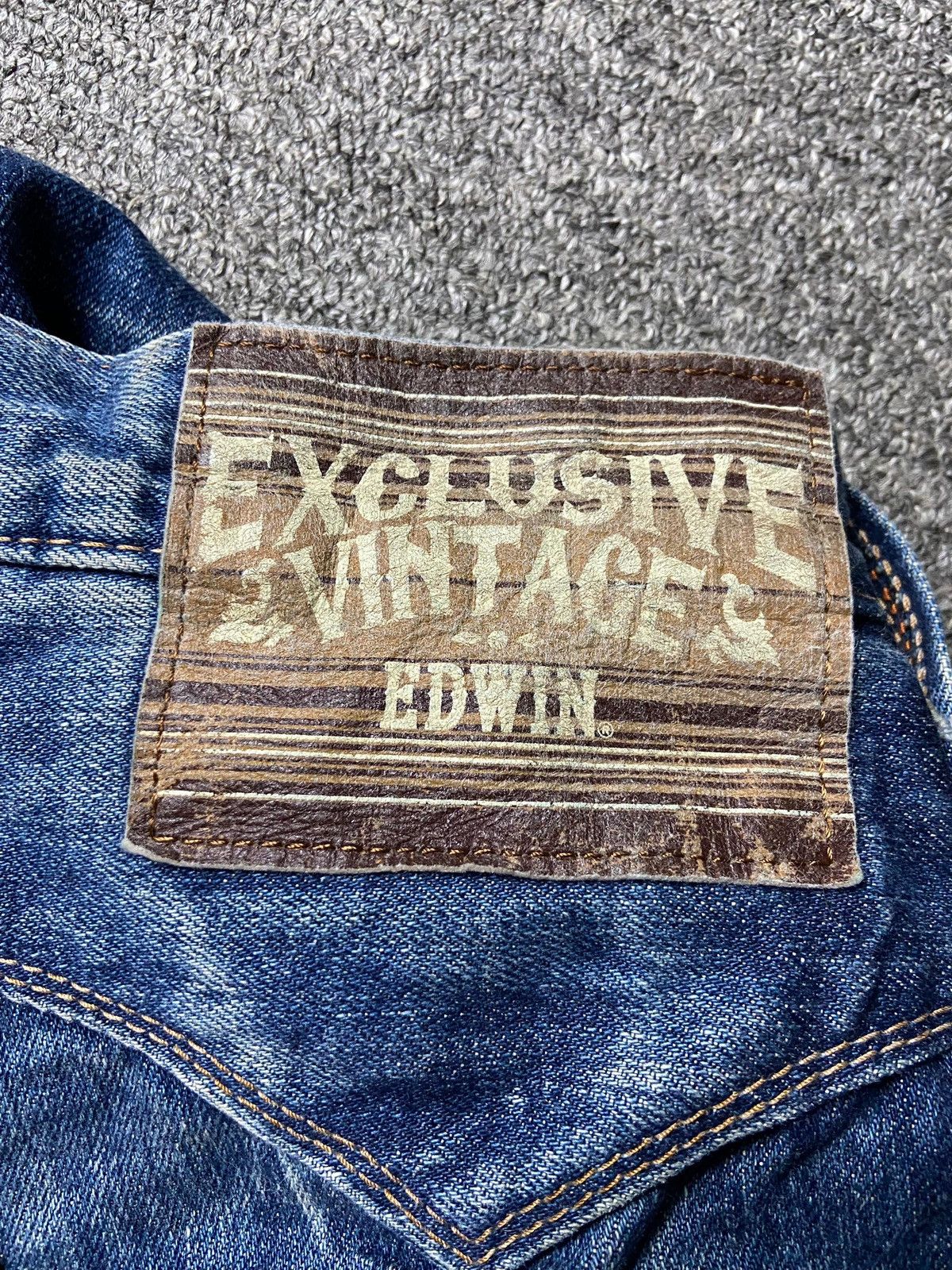 Edwin Exclusive Vintage Edwin Distressed Jeans (168) Size US 35 - 3 Thumbnail