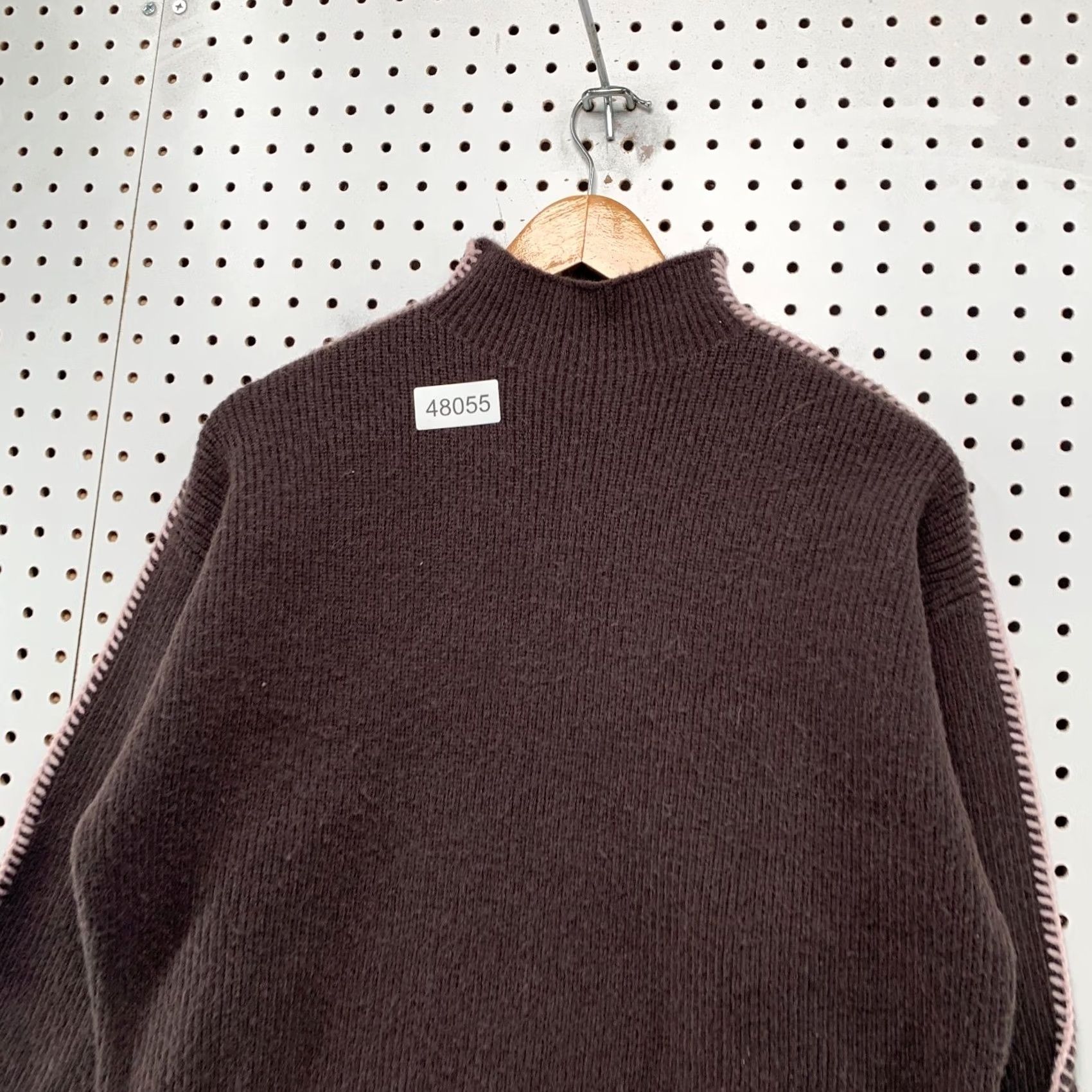 Anthropologie Anthropologie Ingrid Sweater Womens XS Cropped Whipstitch Sleeves Turtleneck Size XS / US 0-2 / IT 36-38 - 7 Thumbnail