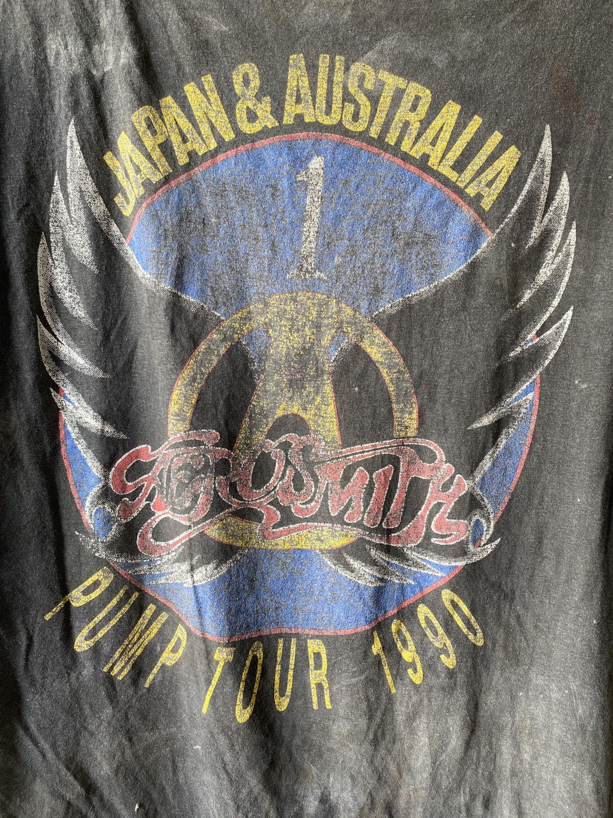 Band Tees Vintage 80s Aerosmith Rusty Stain Distressed Band Tee Size US M / EU 48-50 / 2 - 9 Thumbnail