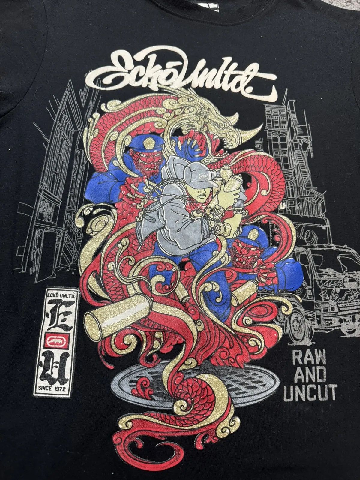 Ecko Unltd. × Vintage Vintage Y2K Ecko United Unltd Japanese Big Logo Rap Skate Sk Size US M / EU 48-50 / 2 - 5 Thumbnail