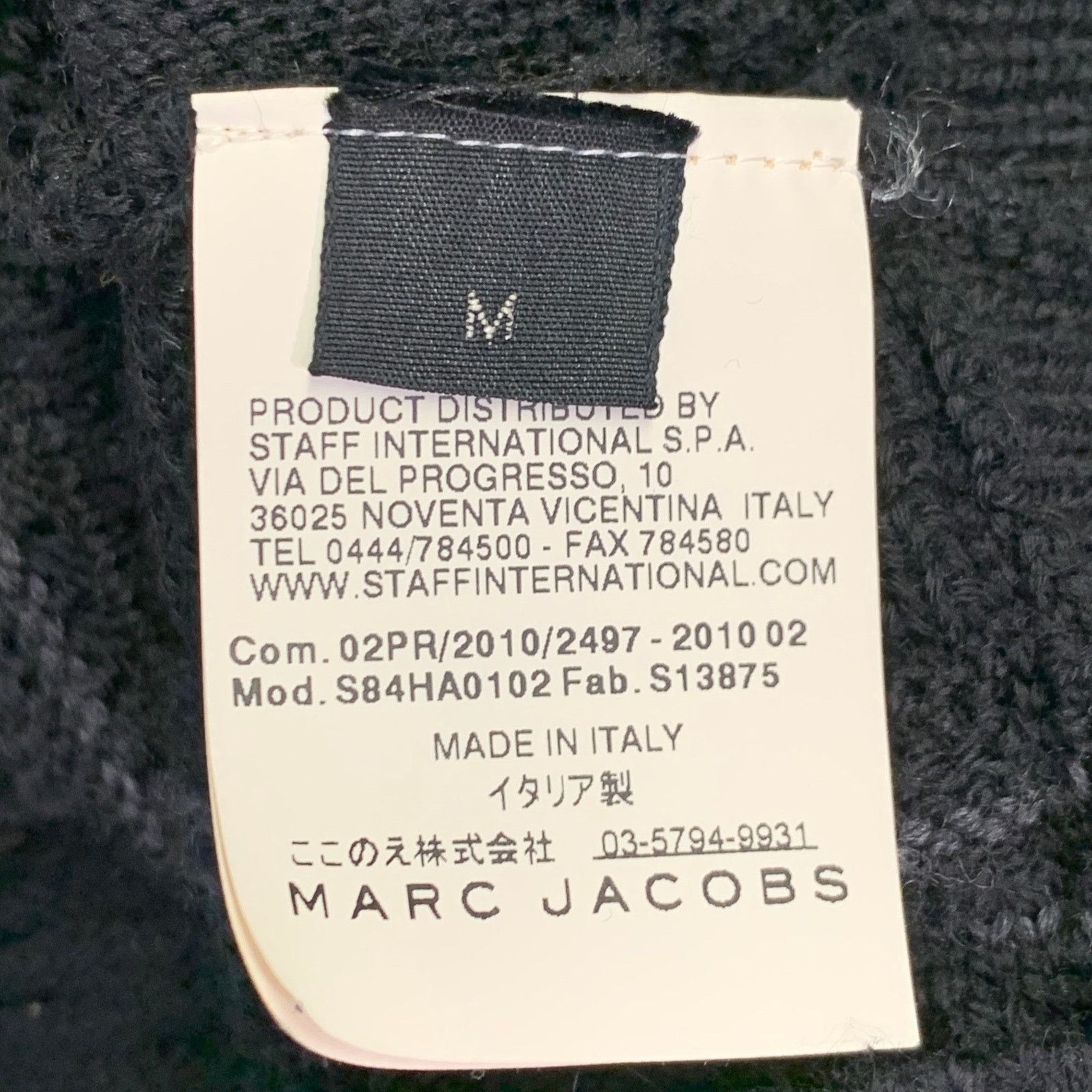 Marc Jacobs MARC JACOBS Size M Black Knit Wool Cotton Button Up Cardigan Size US M / EU 48-50 / 2 - 9 Thumbnail