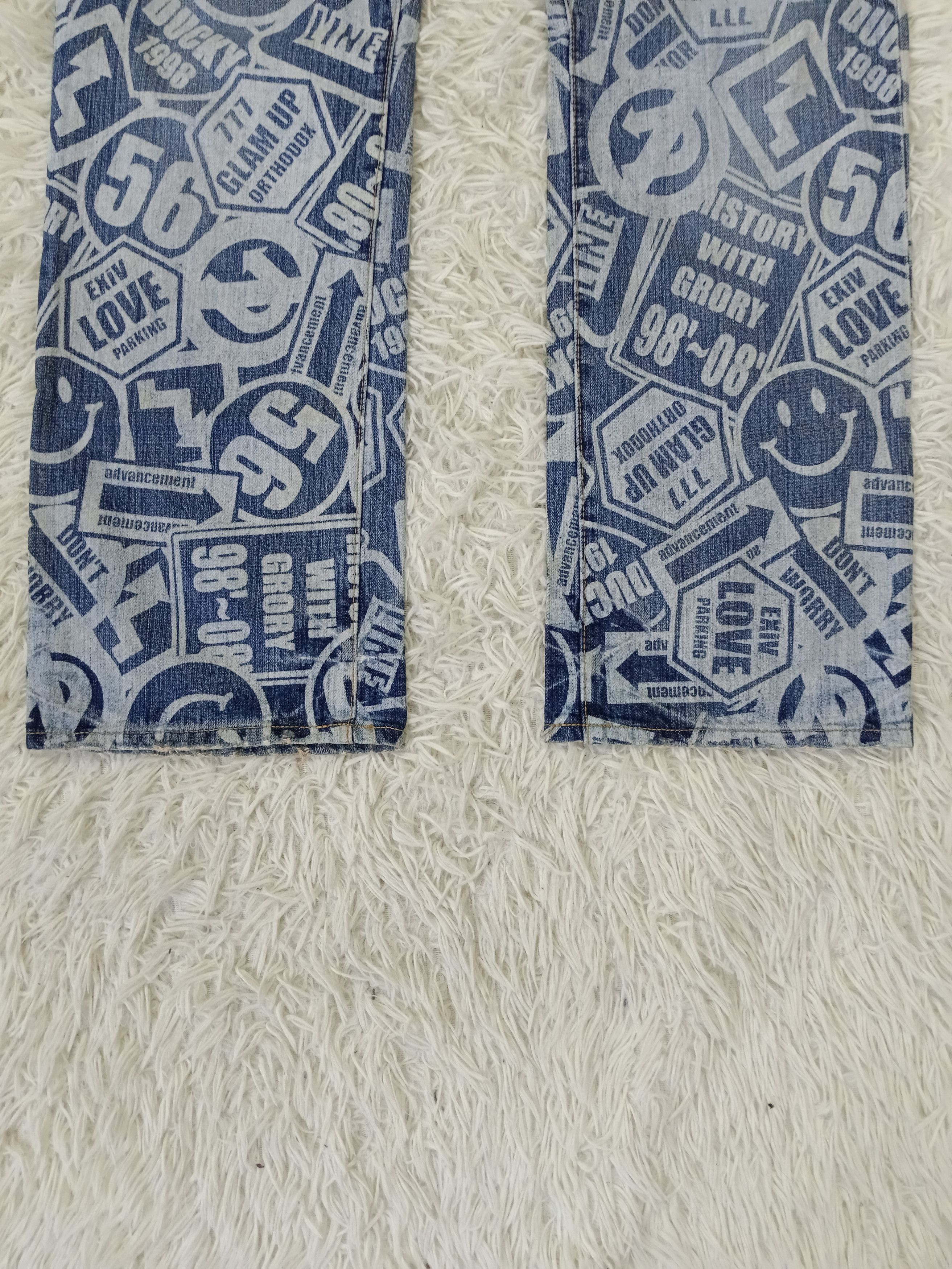 Japanese Brand INSANE 90s🔥CO&LU FULLPRINT Size US 32 / EU 48 - 5 Thumbnail