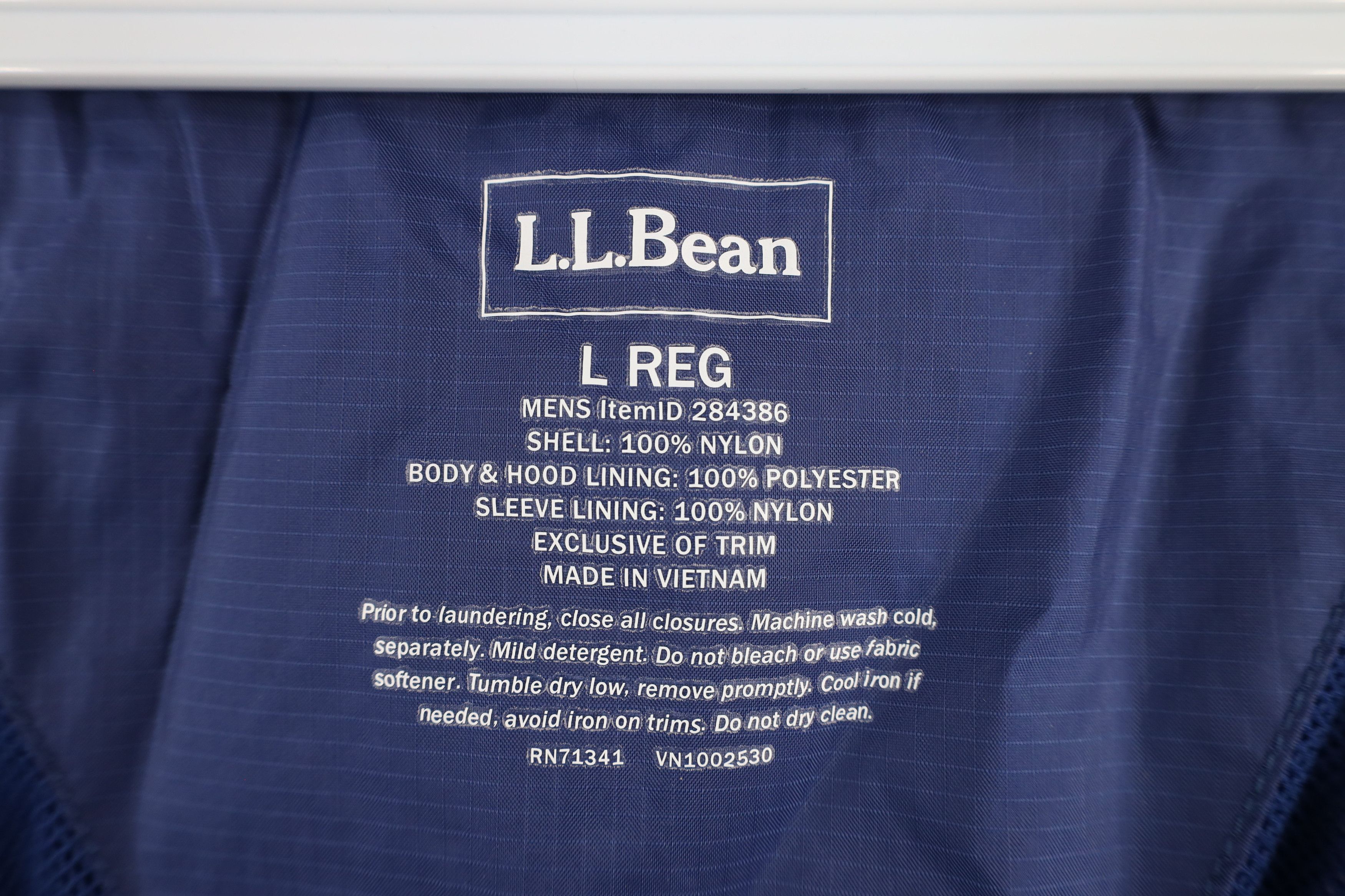 L.L. Bean × Vintage Vintage LL Bean Ripstop Hooded Windbreaker Rain Jacket Blue Size US L / EU 52-54 / 3 - 11 Thumbnail