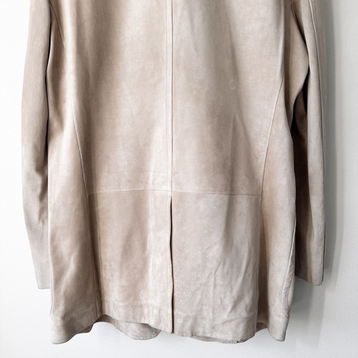 Gucci Gucci SS2005 Sand Beige Suede Leather Blazer Jacket Size US XL / EU 56 / 4 - 6 Thumbnail