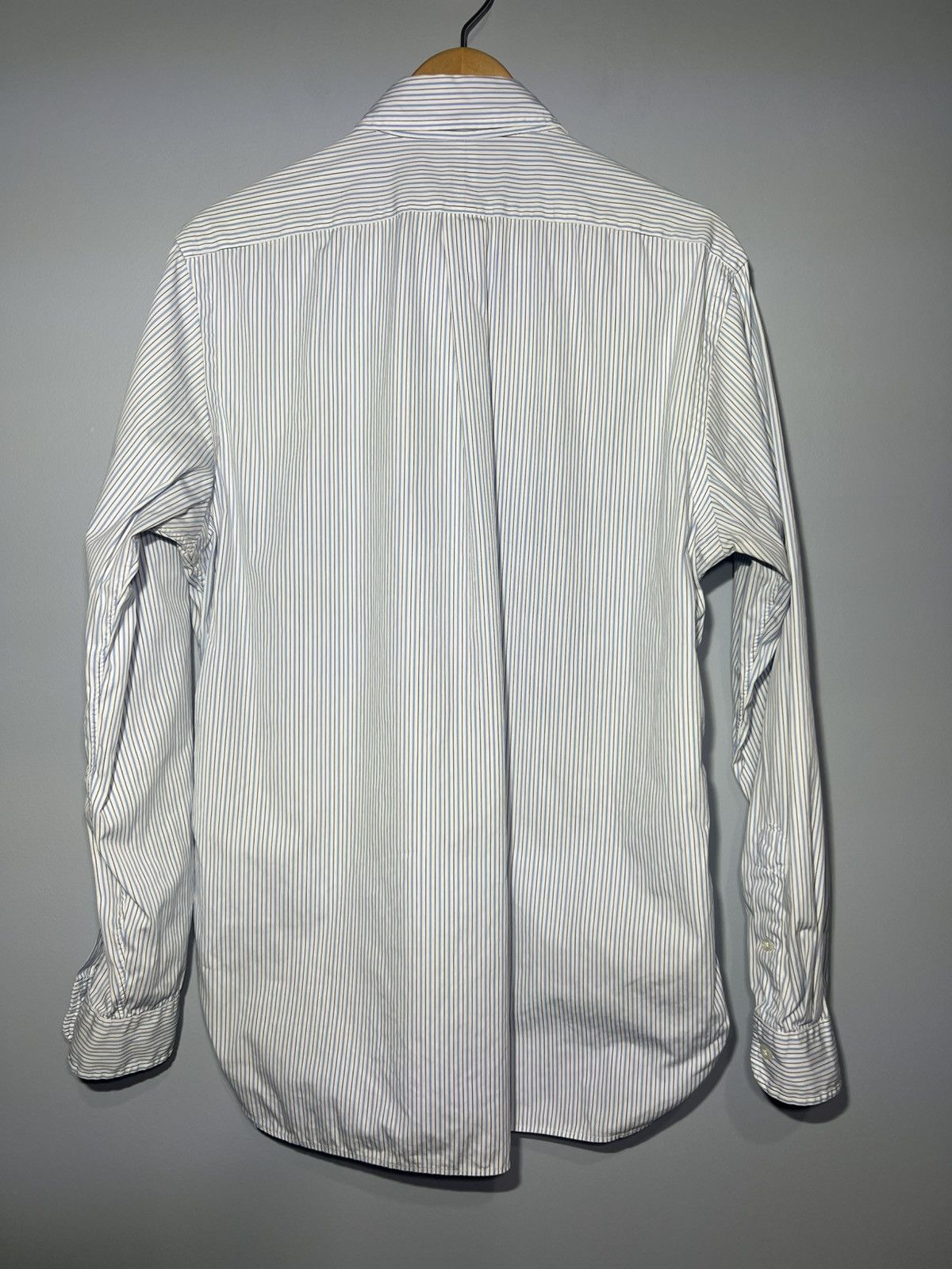 Polo Ralph Lauren Ralph Lauren Shirt Men Sz 16 Blue Striped Dress Button Down Size US L / EU 52-54 / 3 - 4 Thumbnail