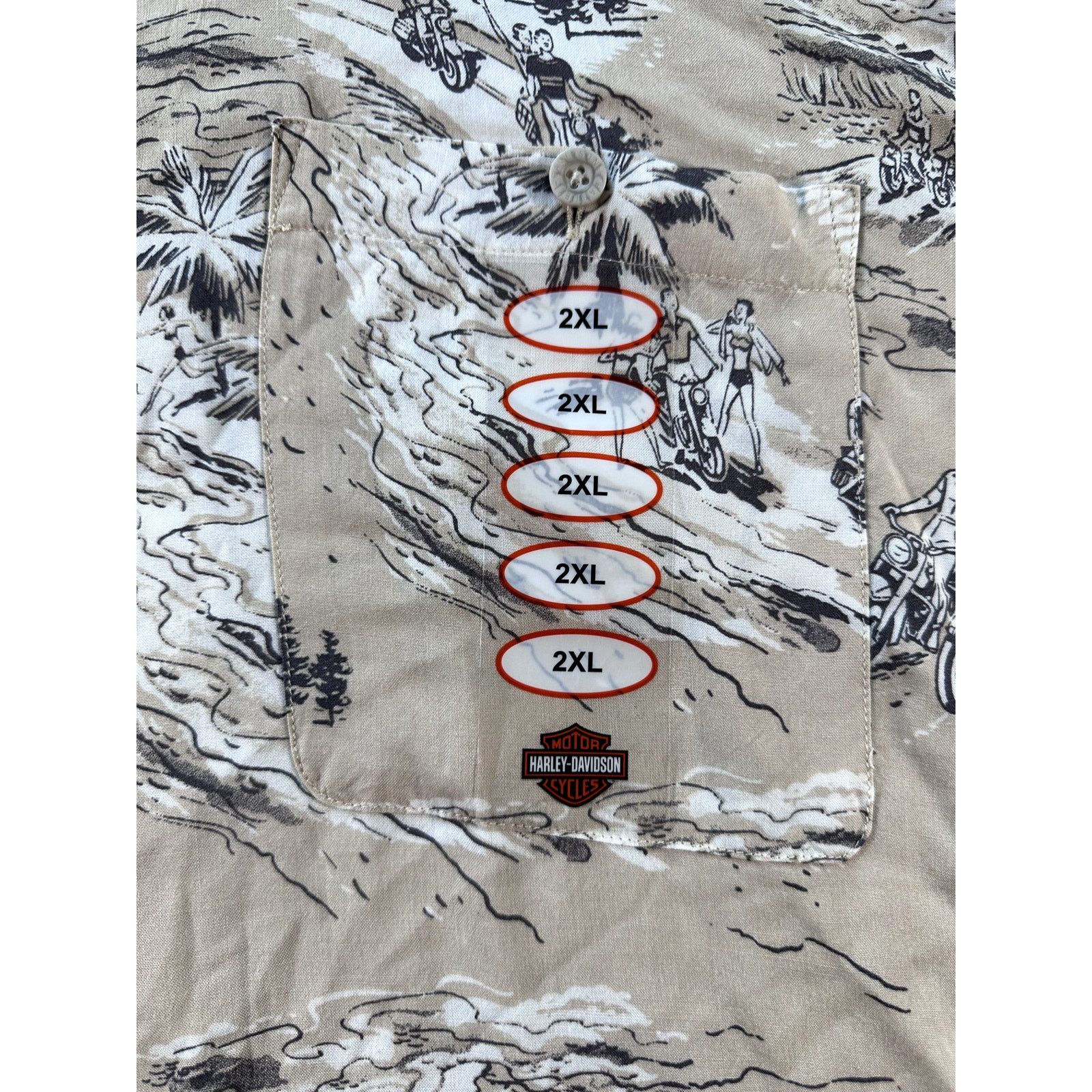 Harley Davidson NWOT Harley-Davidson Celebration Allover Button Up Shirt XXL Size US XXL / EU 58 / 5 - 4 Thumbnail