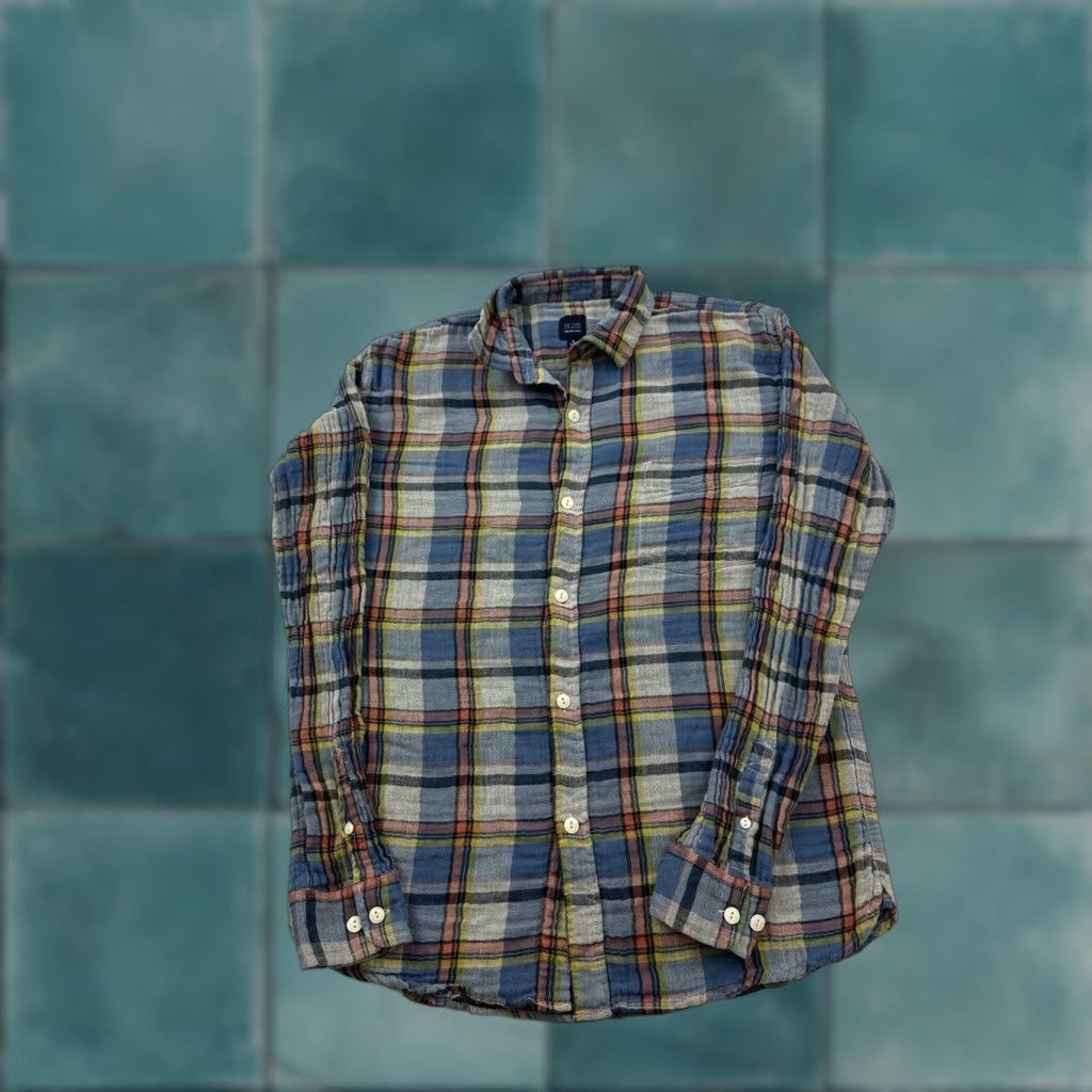 Saks Fifth Avenue Saks Fifth Avenue Shirt Mens Small Plaid Blue Button Up Casual Preppy Size US S / EU 44-46 / 1 - 1 Thumbnail
