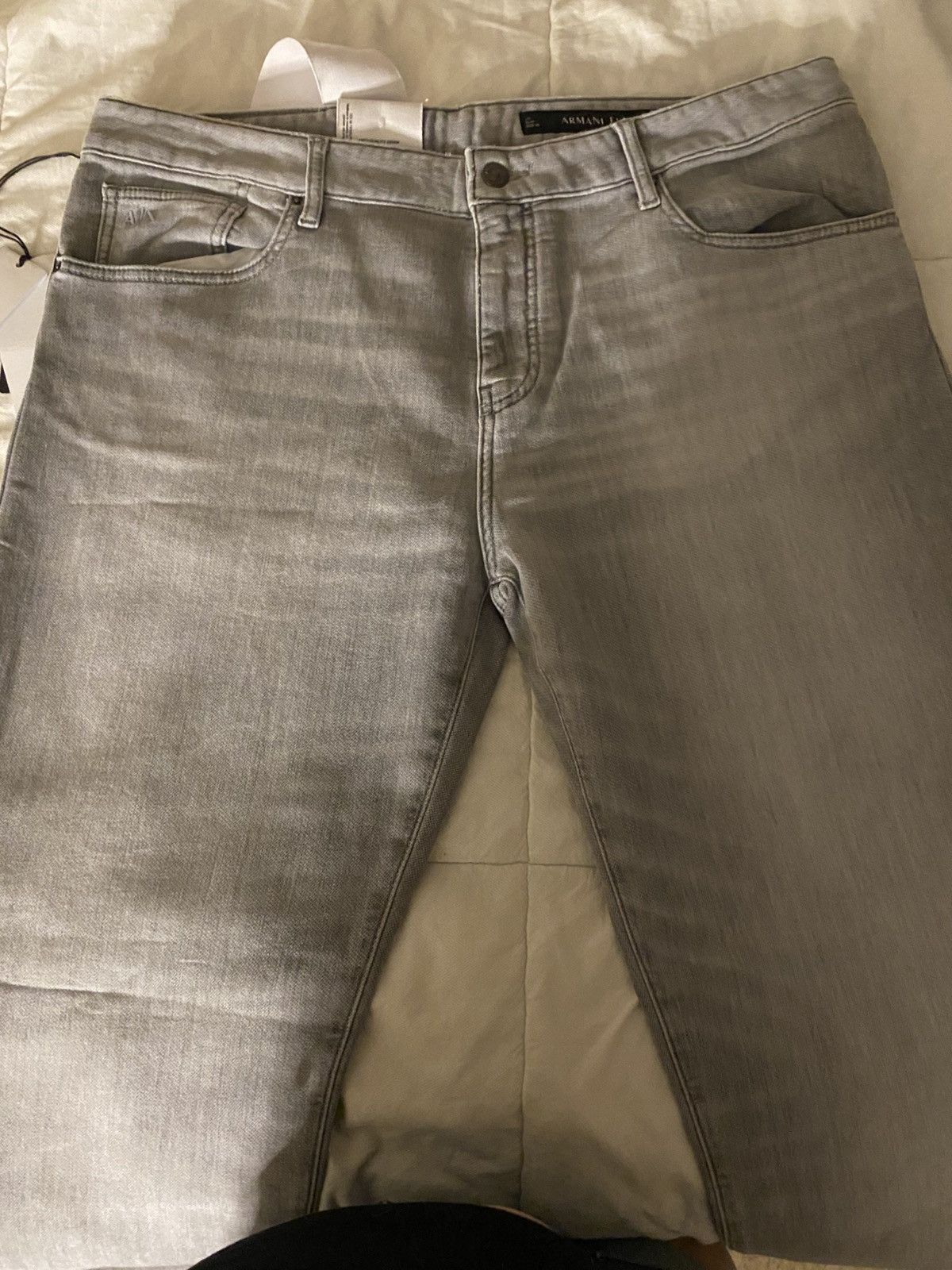 Armani Exchange A|X Armani Exchange Men's Grey denim Size US 36 / EU 52 - 5 Thumbnail