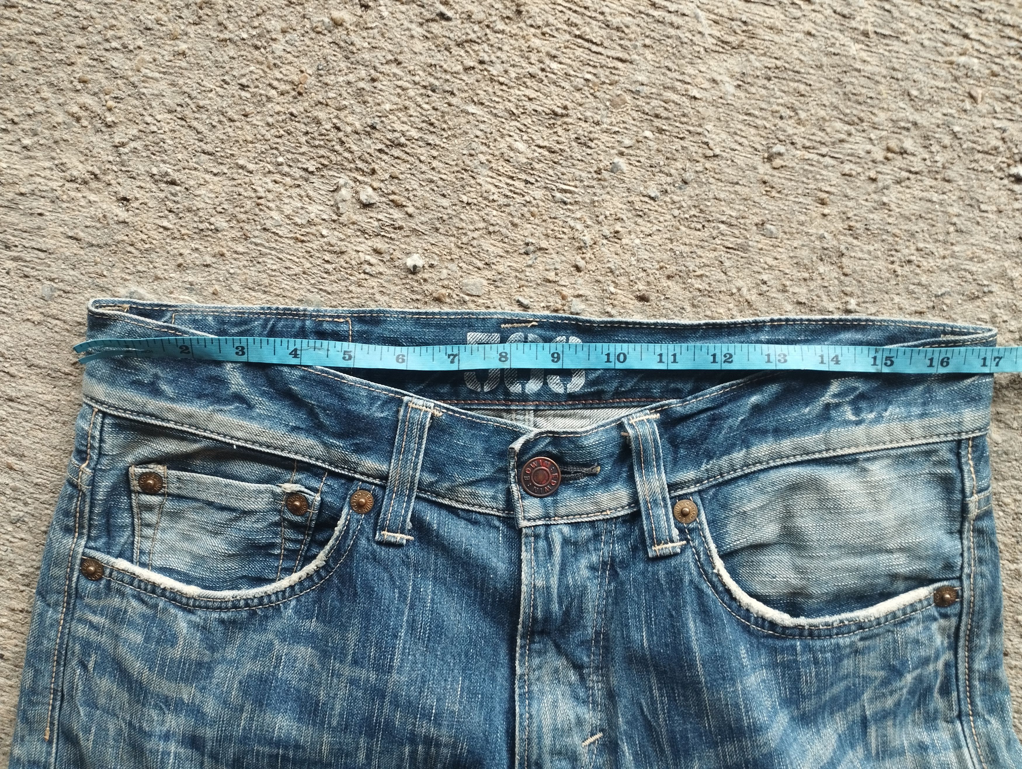 If Six Was Nine × Le Grande Bleu (L.G.B.) Edwin 503 Blue Trip Size US 34 / EU 50 - 5 Thumbnail