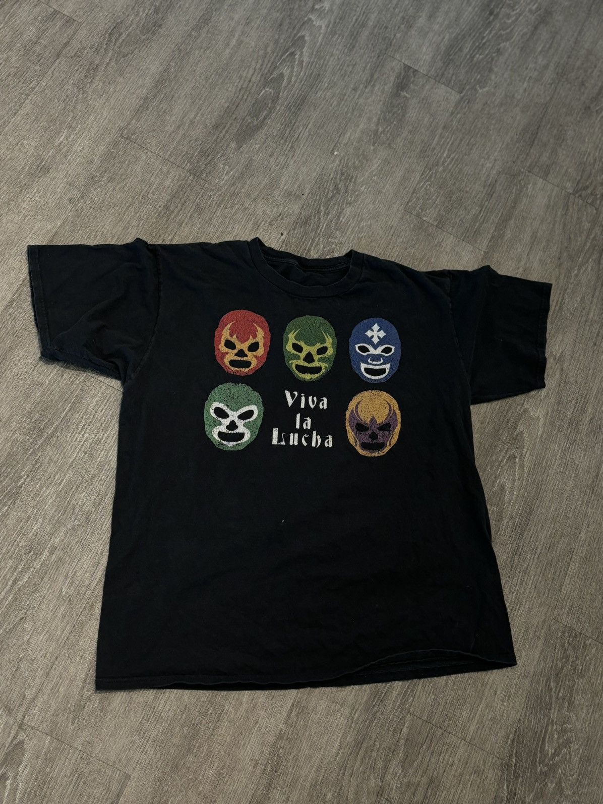 Band Tees × Vintage Graphic Viva La Lucha Wrestling Tee Size US M / EU 48-50 / 2 - 1 Thumbnail