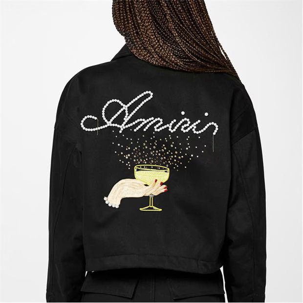 Amiri o1g2r1mq0824 Jacket in Black Size M / US 6-8 / IT 42-44 - 3 Thumbnail