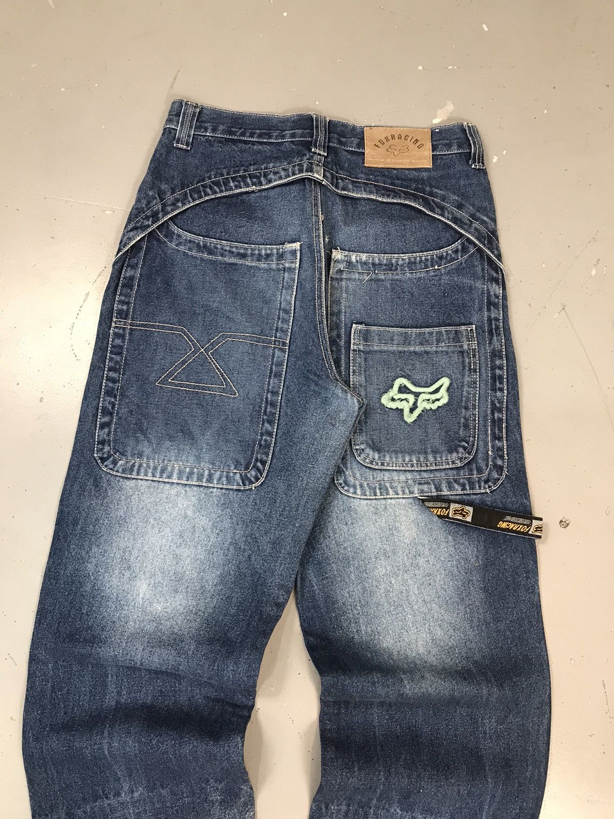 Fox Racing × Vintage Vintage fox racing logo embroidered big pocket denim Size US 32 / EU 48 - 8 Thumbnail