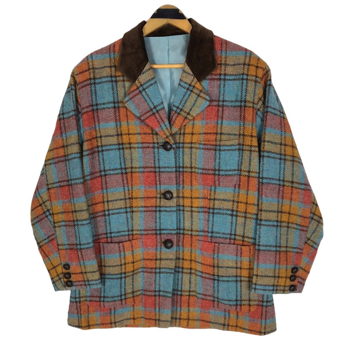 Harris Tweed Vintage Harris Tweed Plaid Tweed Jacket Hand Woven Size L / US 10 / IT 46 - 1 Thumbnail