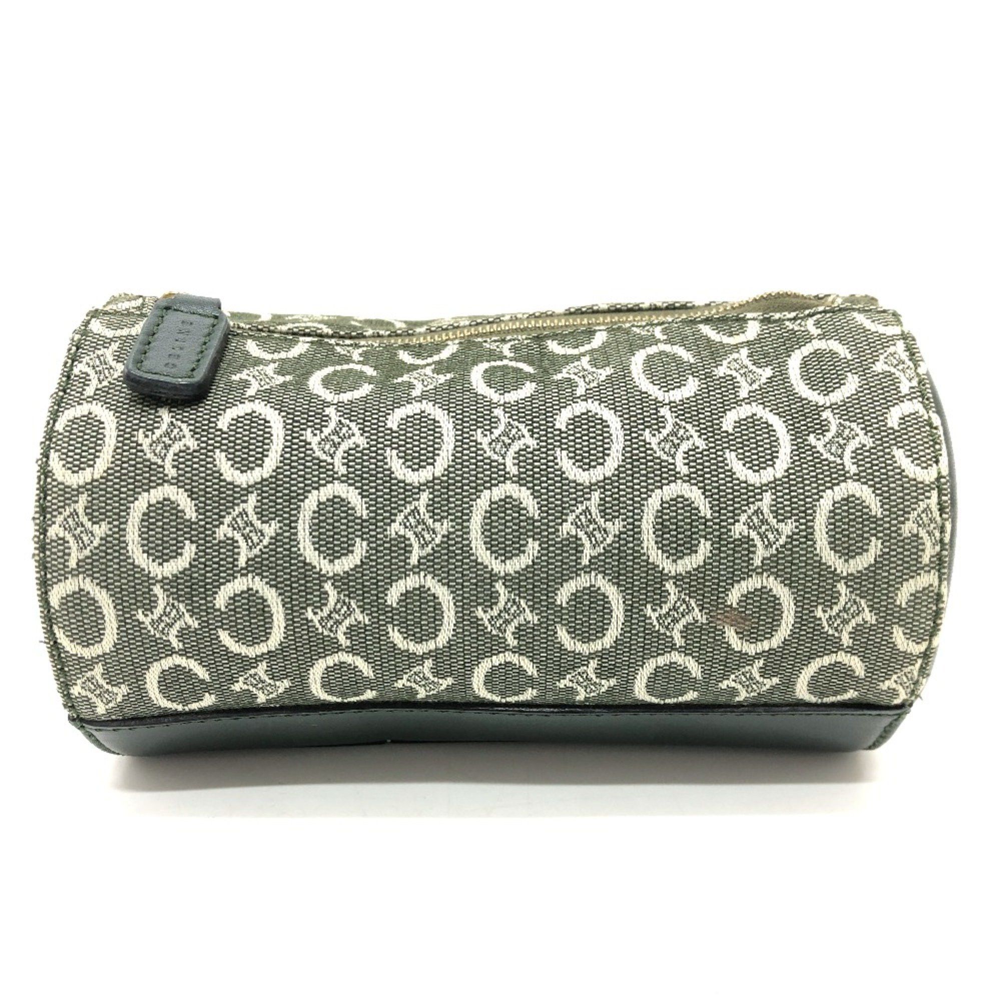Celine CELINE C Macadam Cosmetics Pouch Vanity Bag Accessories Pouch khaki GoldHardware Size ONE SIZE - 1 Thumbnail