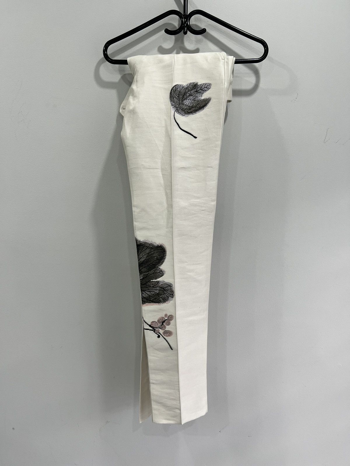 Alexander McQueen ALEXANDER MCQUEEN CAMO INK FLORAL JACQUARD TROUSERS PANTS Size US 32 / EU 48 - 16 Thumbnail