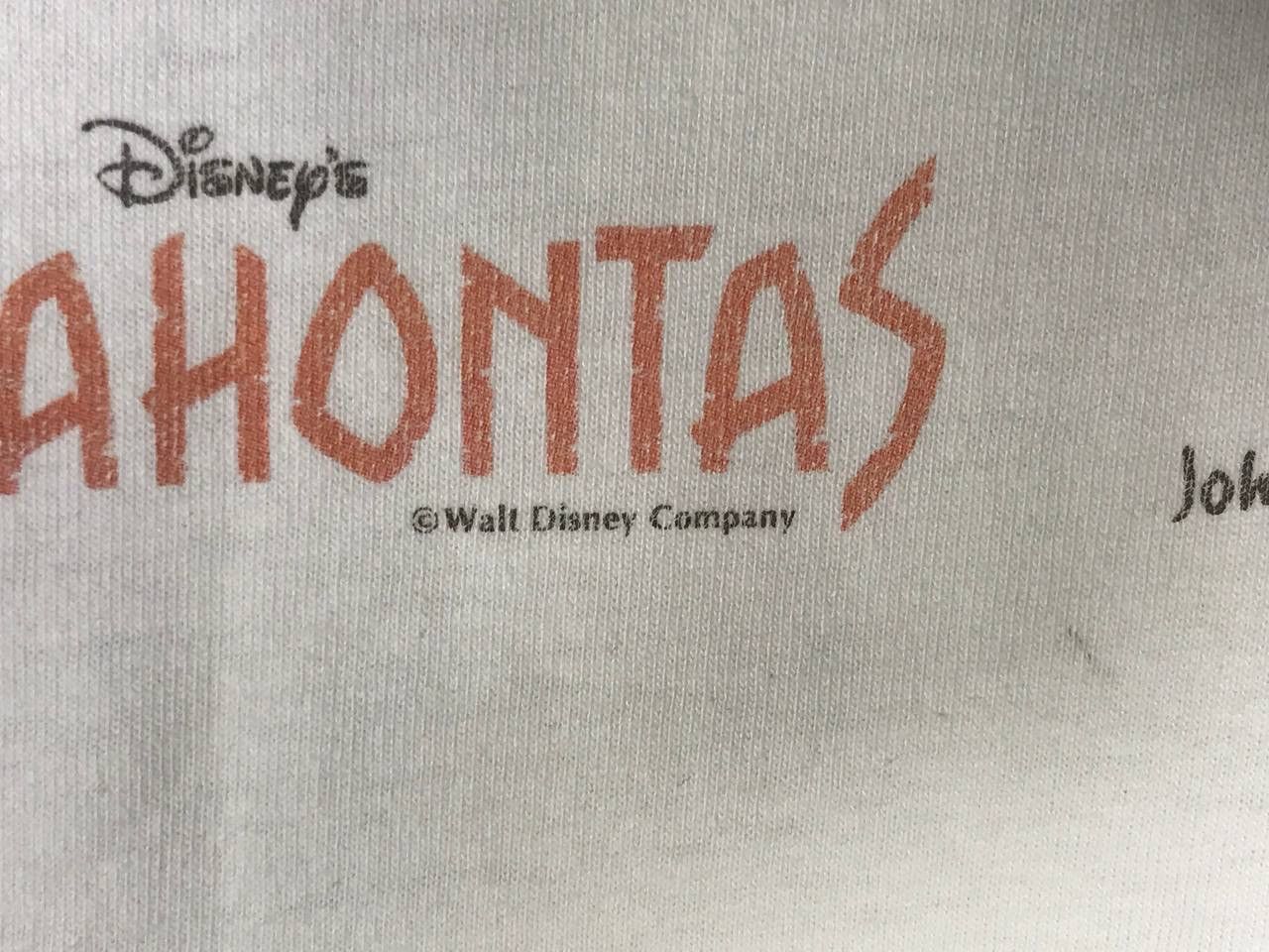 Disney vintage pocahontas cartoon princess disney John smith Size US L / EU 52-54 / 3 - 5 Thumbnail