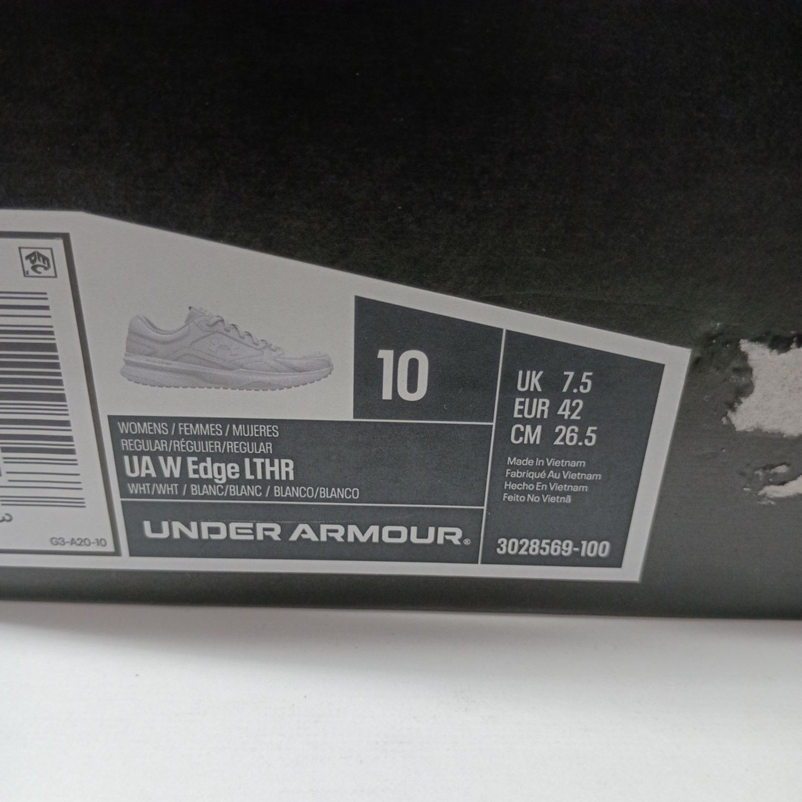 Under Armour Under Armour UA Edge Leather Women's Size 10 White Leather Size US 10 / IT 40 - 8 Thumbnail