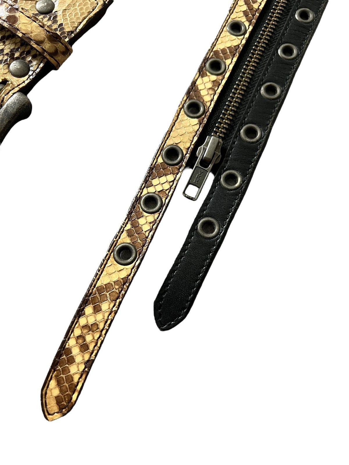 Japanese Brand Segment by Rupert Zipper Leather Belt Size 30 - 8 Thumbnail