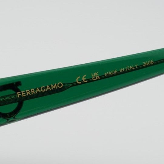 Salvatore Ferragamo Salvatore Ferragamo SF3008 317 Women Eyeglasses Green 50mm Size ONE SIZE - 3 Thumbnail