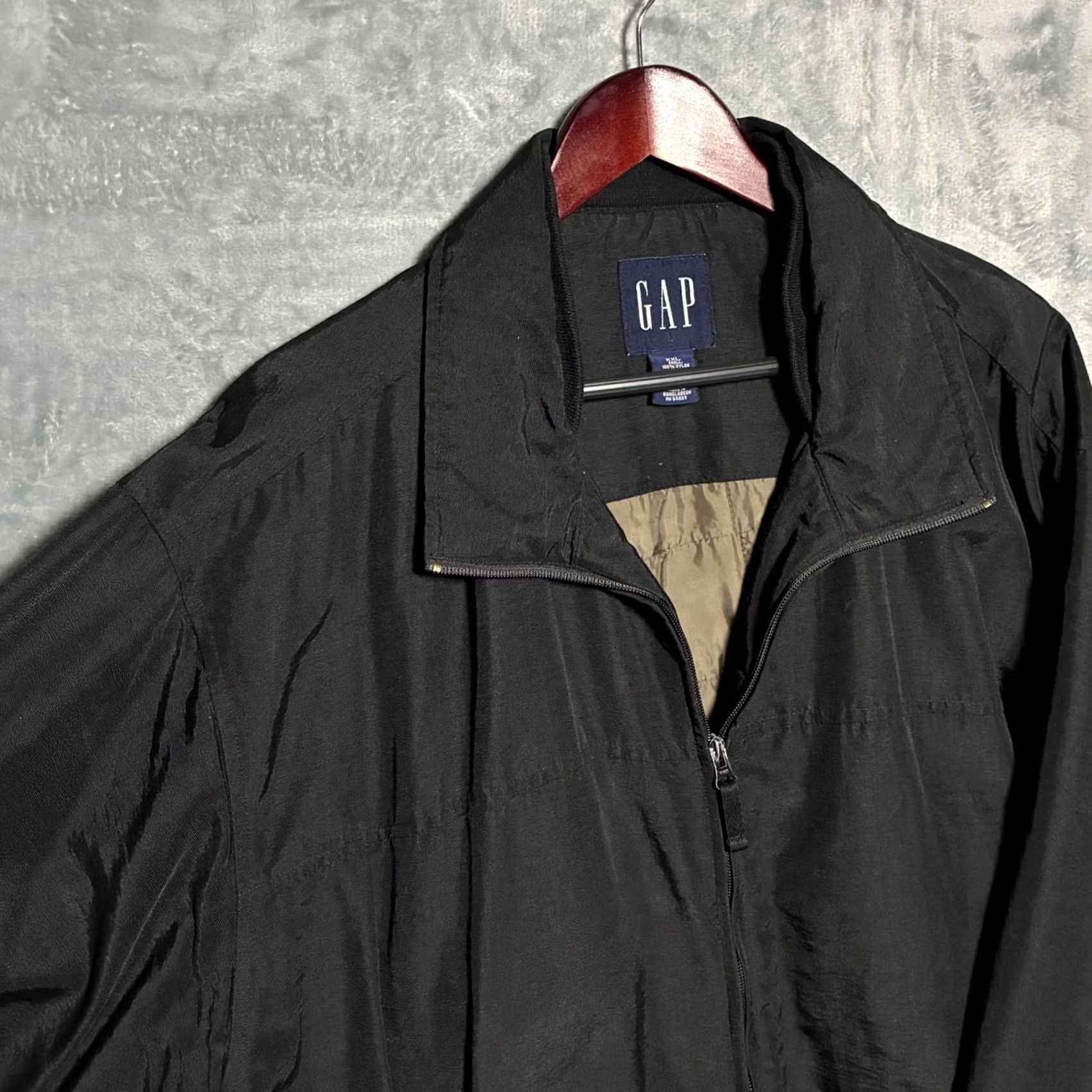 Gap VINTAGE GAP Jacket Quilted Lined Zip Up Nylon Black Mens 2XL Outerwear Size US XXL / EU 58 / 5 - 4 Thumbnail