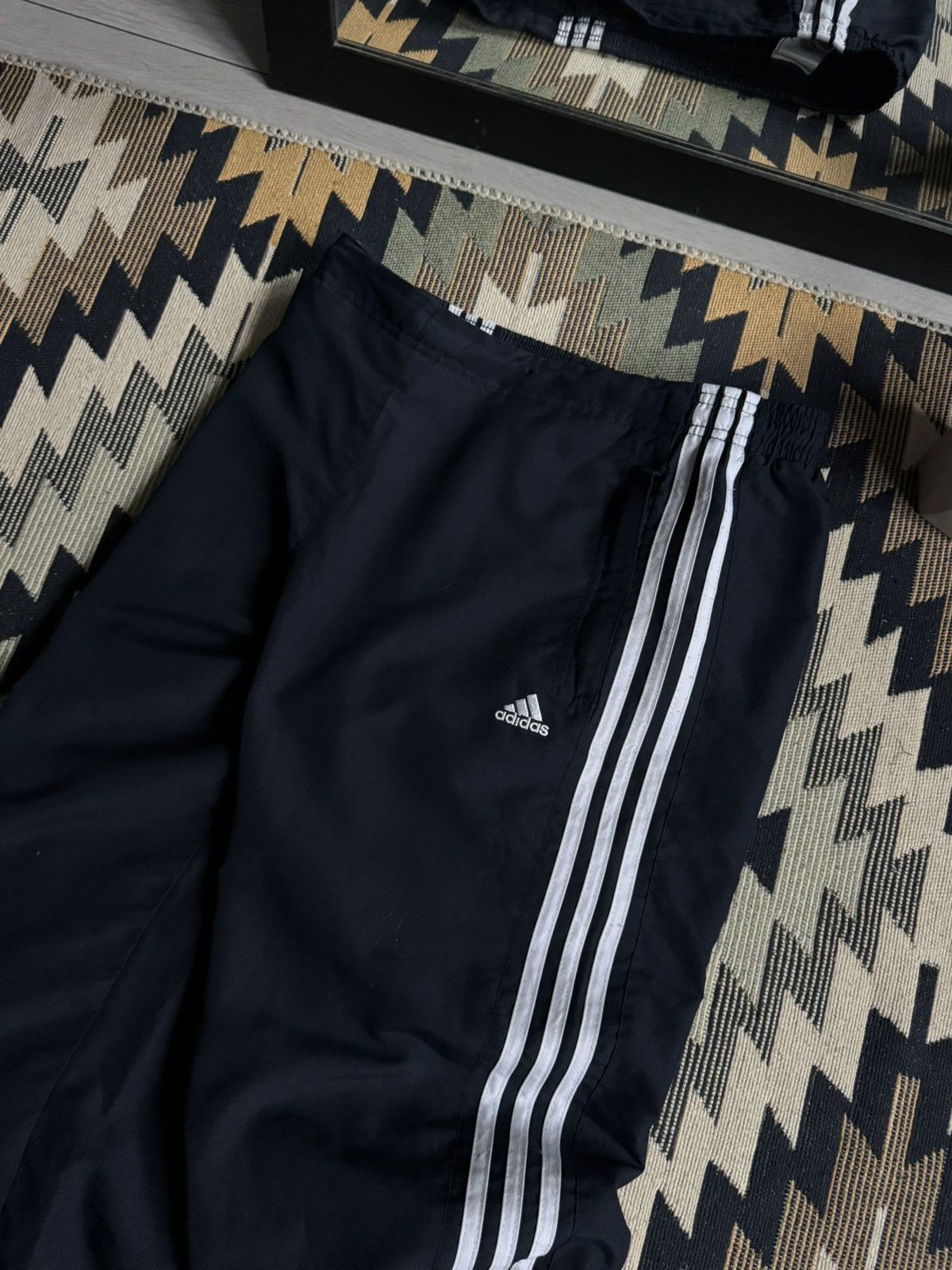 Adidas Vintage Adidas Nylon Y2K Stripes Pants Size US 30 / EU 46 - 2 Thumbnail