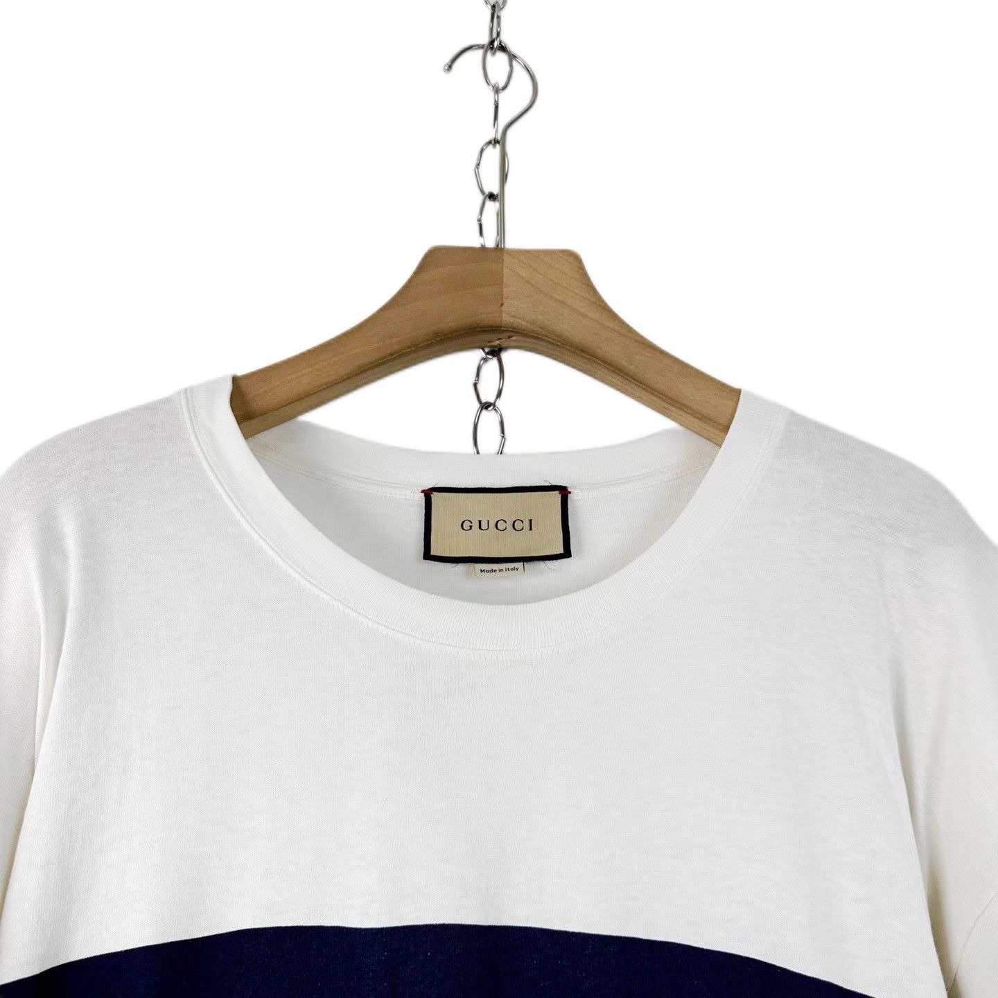 Gucci Gucci Men's Classic Stripe Double G Short Sleeve T-shirt K12 Size US XXL / EU 58 / 5 - 4 Thumbnail