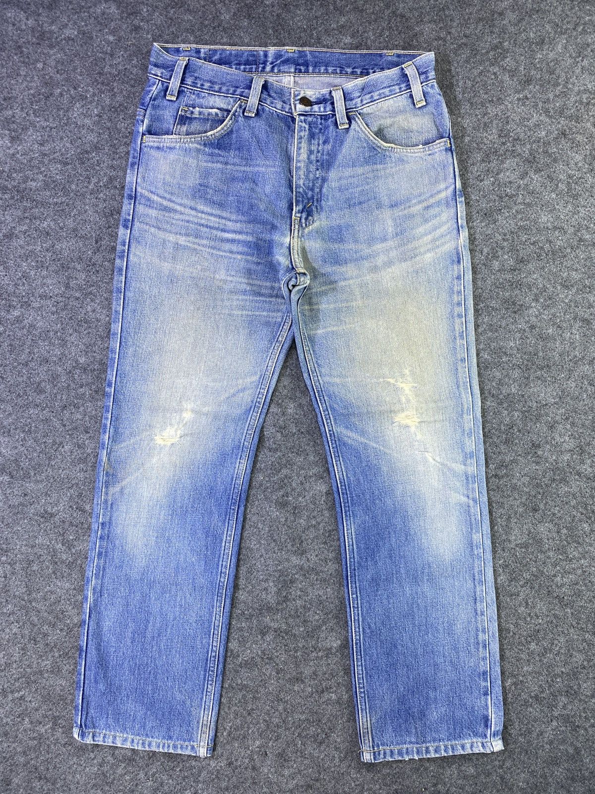 Jean × Levi's × Vintage Vintage Levis 519 Distressed Blue Wash Jeans - J964 Size US 31 - 1 Thumbnail