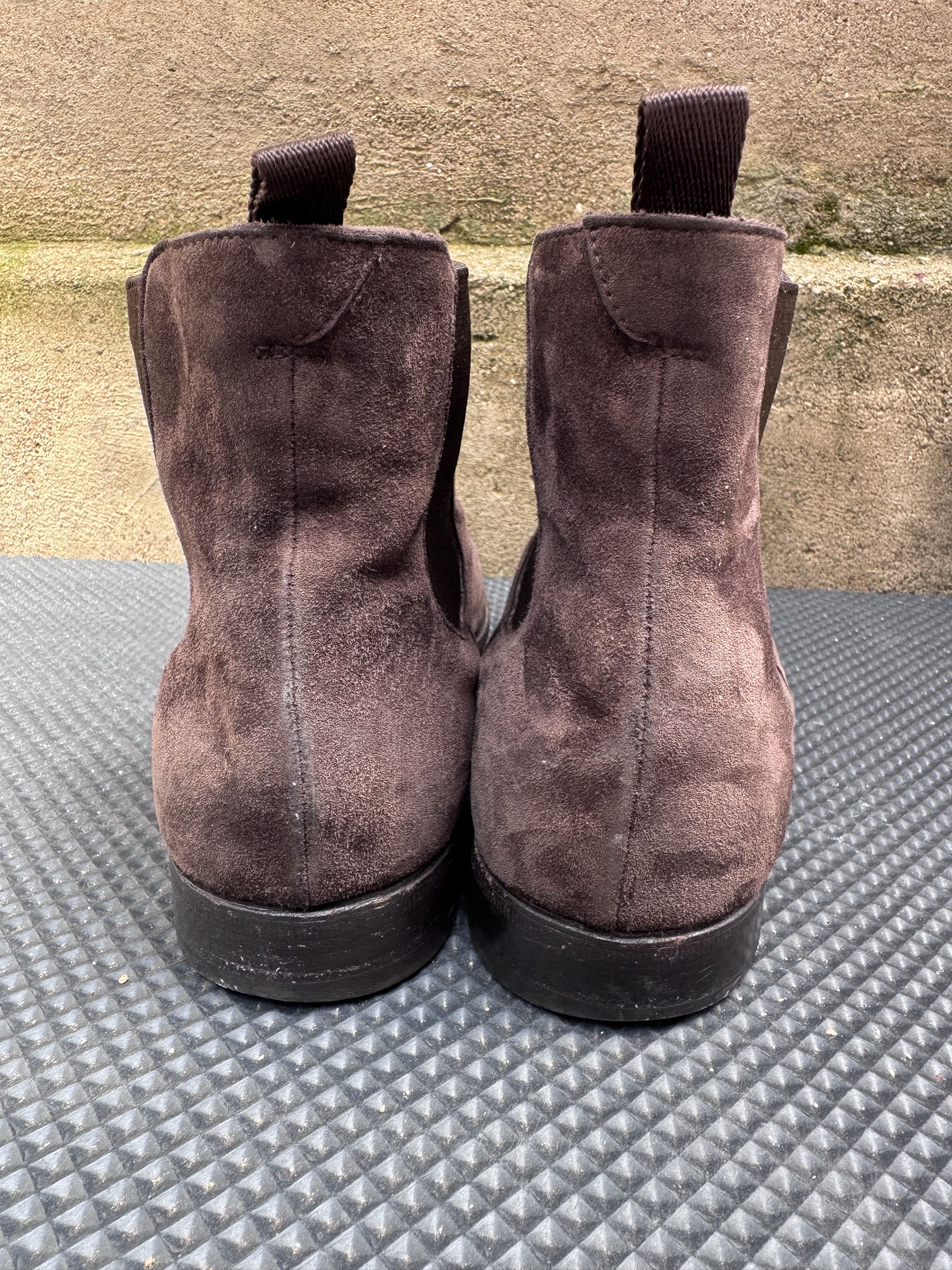 Prada VTG Prada Chelsea Boots Brown Men Suede Shoes Italy Size US 8 / EU 41 - 6 Thumbnail