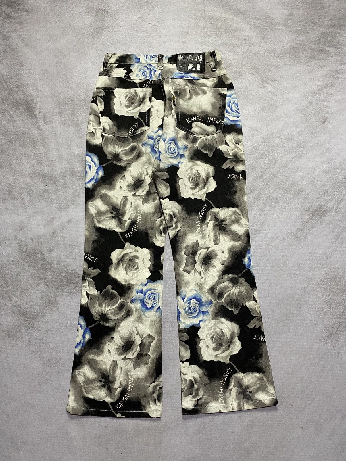 Kansai Yamamoto Kansai Impact Floral Pants Size 26" / US 2 / IT 38 - 7 Thumbnail