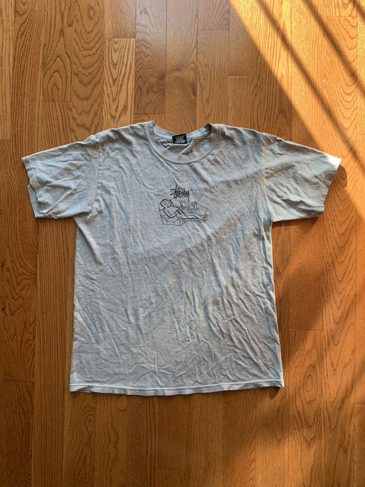 Stussy Stussy Grey Graphic Tee Size US M / EU 48-50 / 2 - 1 Thumbnail