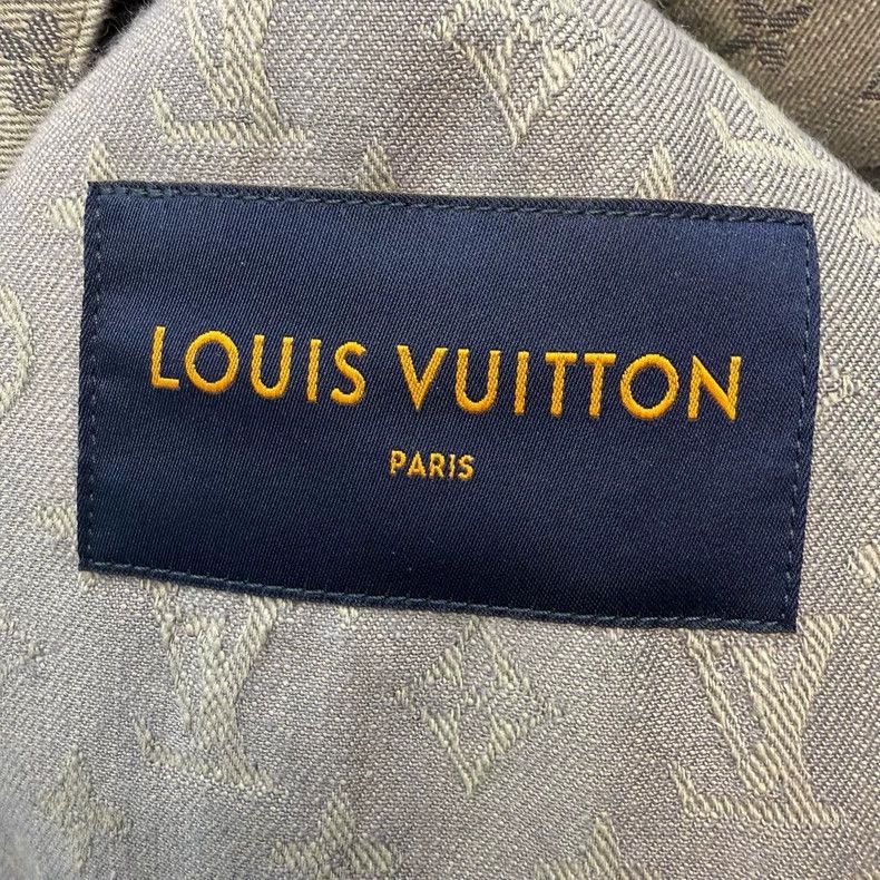Louis Vuitton Louis Vuitton Full Logo Denim Jacket Size US L / EU 52-54 / 3 - 3 Thumbnail