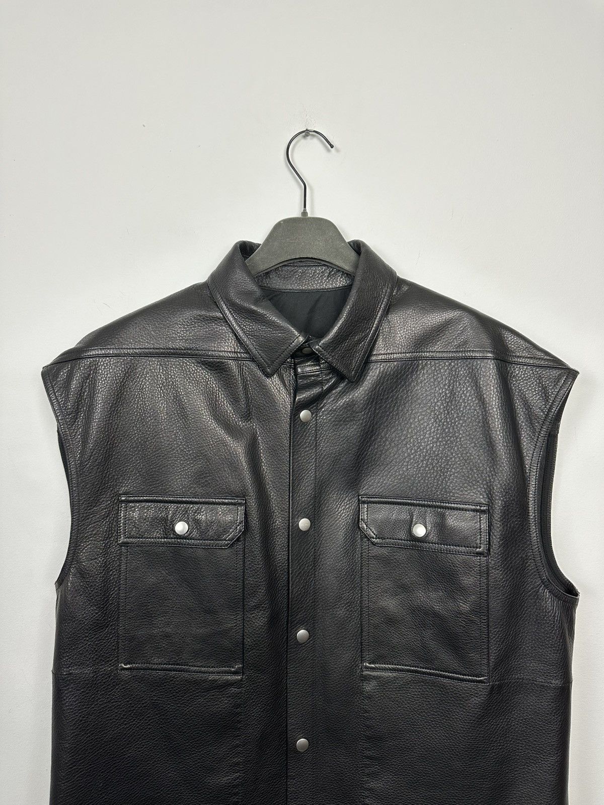 Rick Owens FW22 ‘STROBE’ Heavy Calf Ryder Vest Size US M / EU 48-50 / 2 - 2 Thumbnail