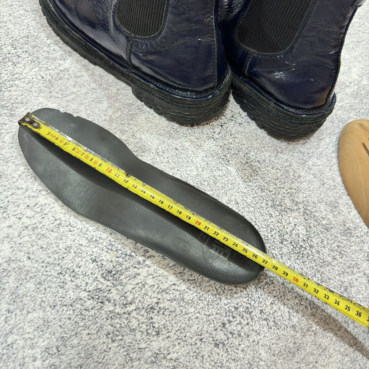 Designer × Handmade × MoMA Moma Mens Chelsea Boots Patent Leather US8 UK7 26cm Size US 8 / EU 41 - 17 Thumbnail