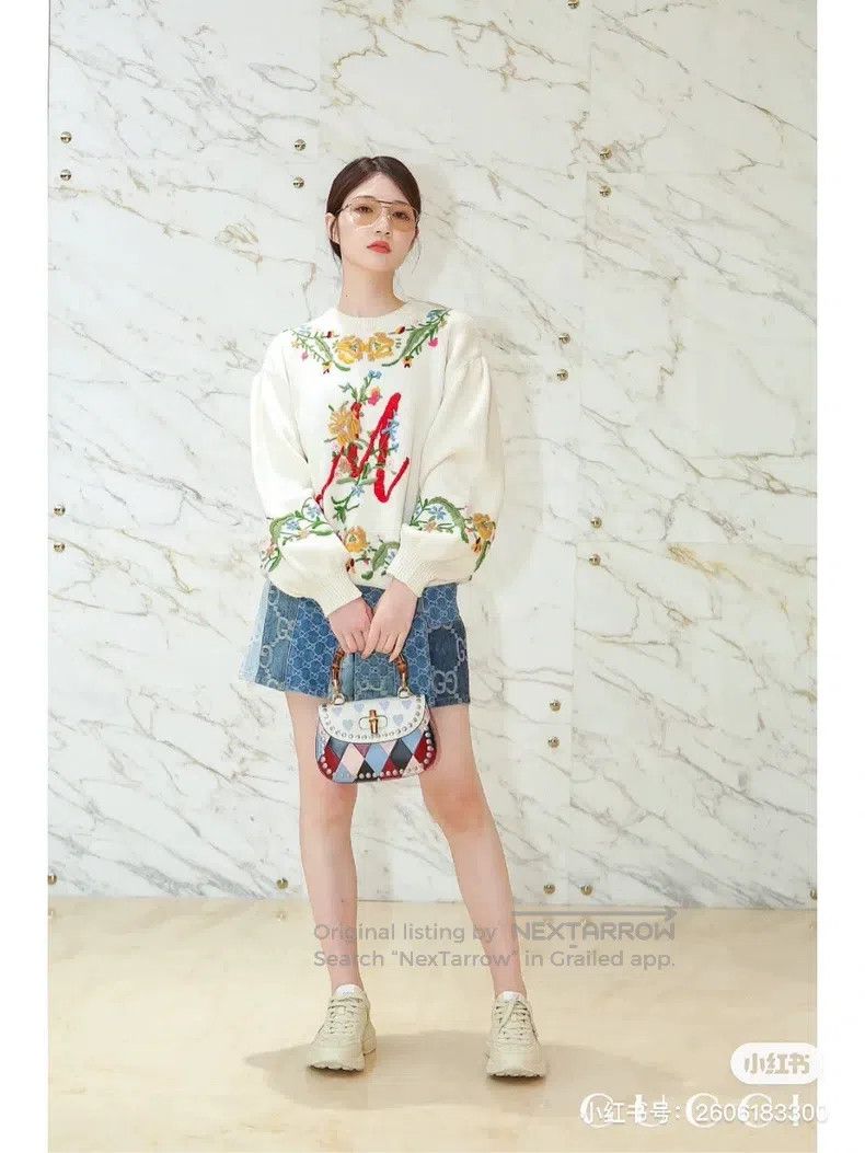 Gucci Gucci Floral embroidered sweater Size M / US 6-8 / IT 42-44 - 7 Thumbnail