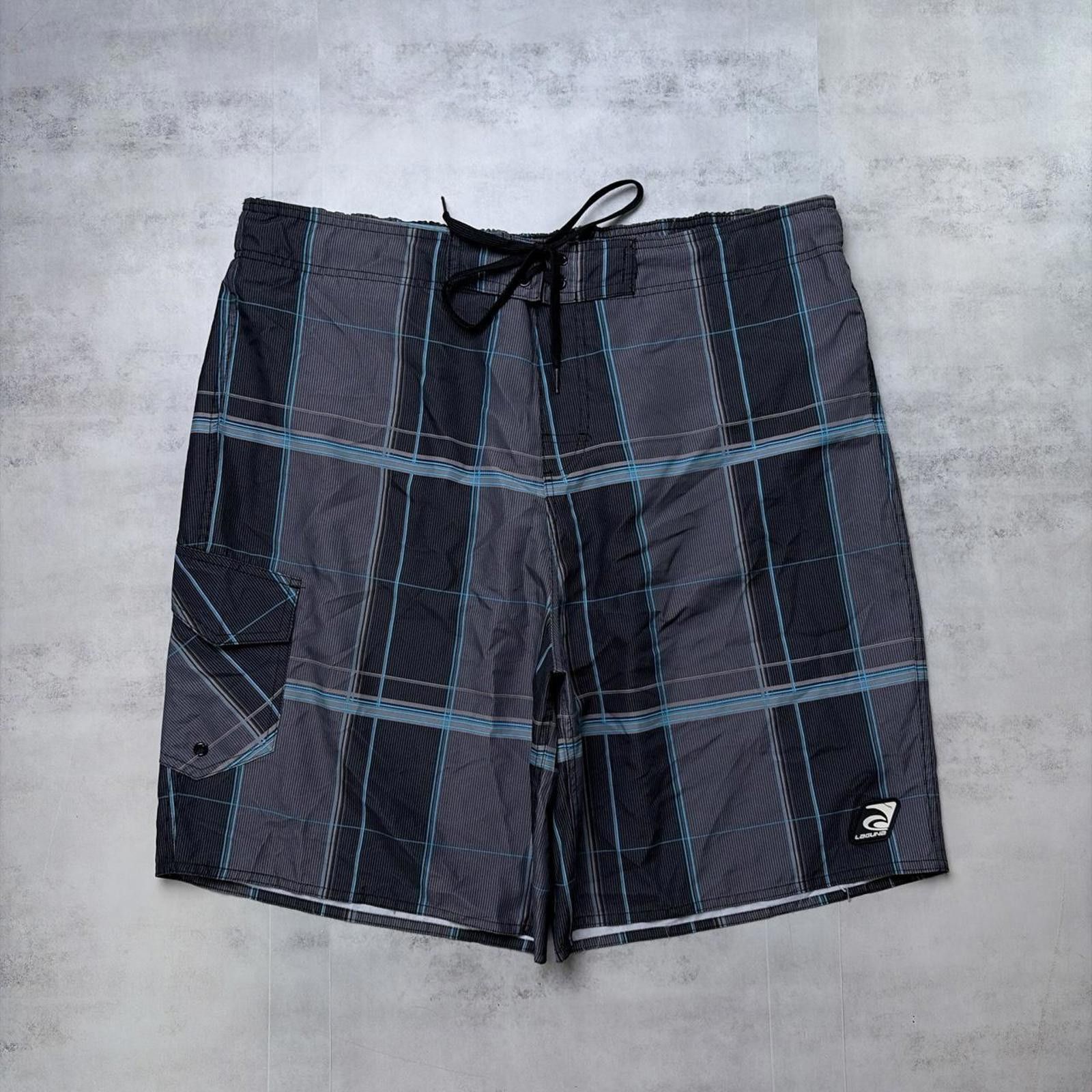 Other Y2K Grey Laguna Surf Grunge Baggy Board Shorts Size US 36 / EU 52 - 1 Thumbnail
