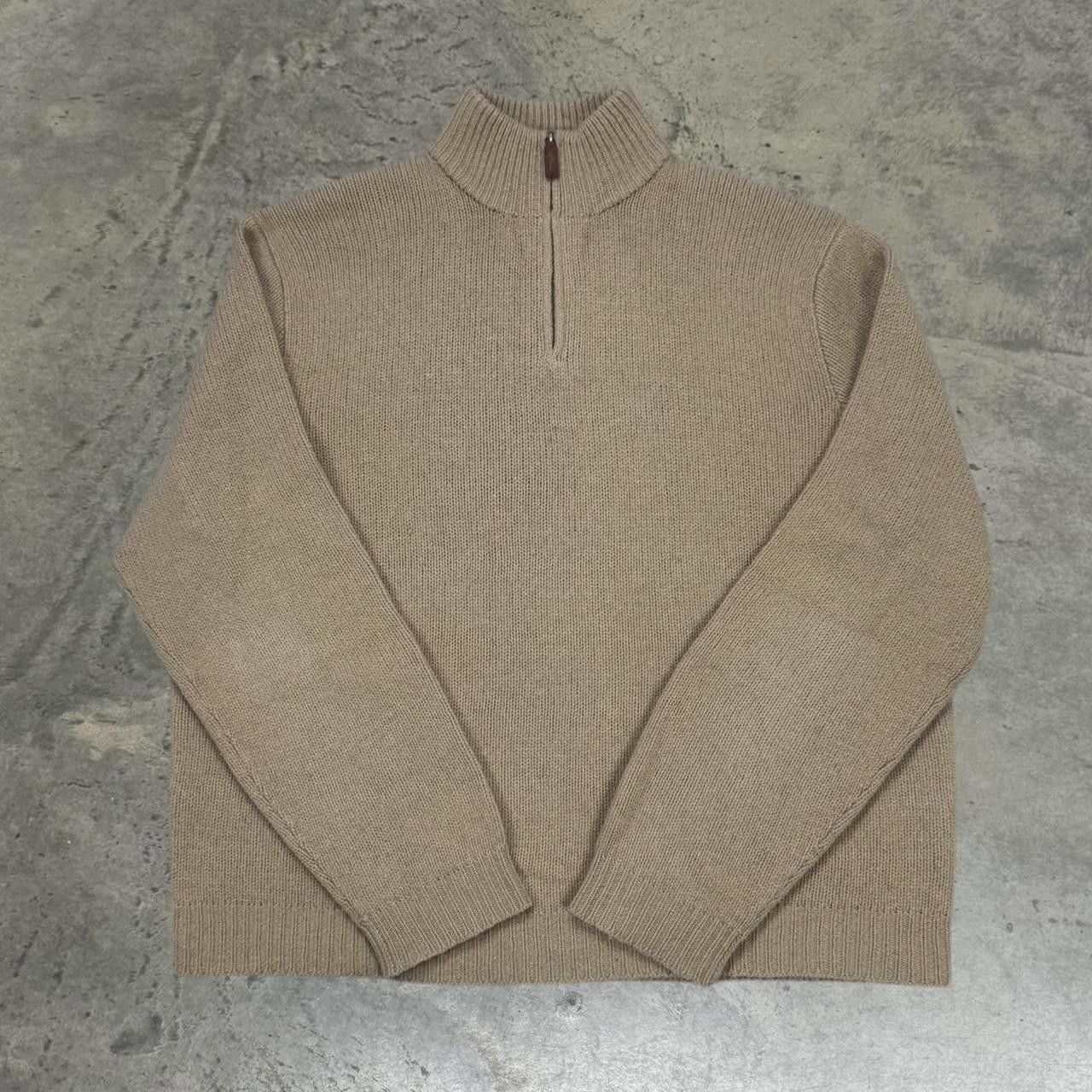 Polo Ralph Lauren × Vintage VTG90s Polo Ralph Lauren Merino Rabbit Hair 1/4 Zip Sweater Size US XXL / EU 58 / 5 - 2 Thumbnail