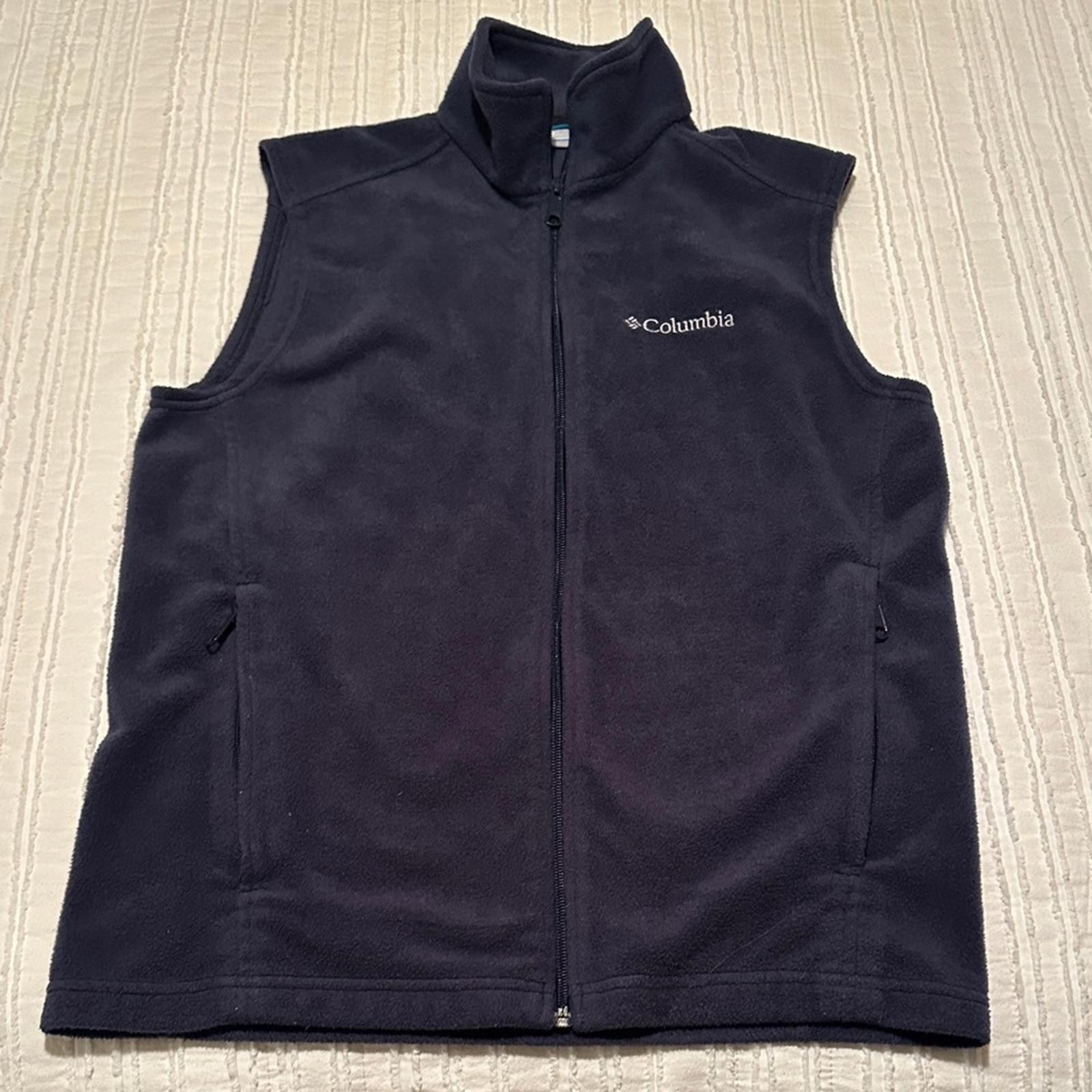 Columbia Columbia Dark Blue Sleeveless Fleece Vest Size US S / EU 44-46 / 1 - 2 Thumbnail