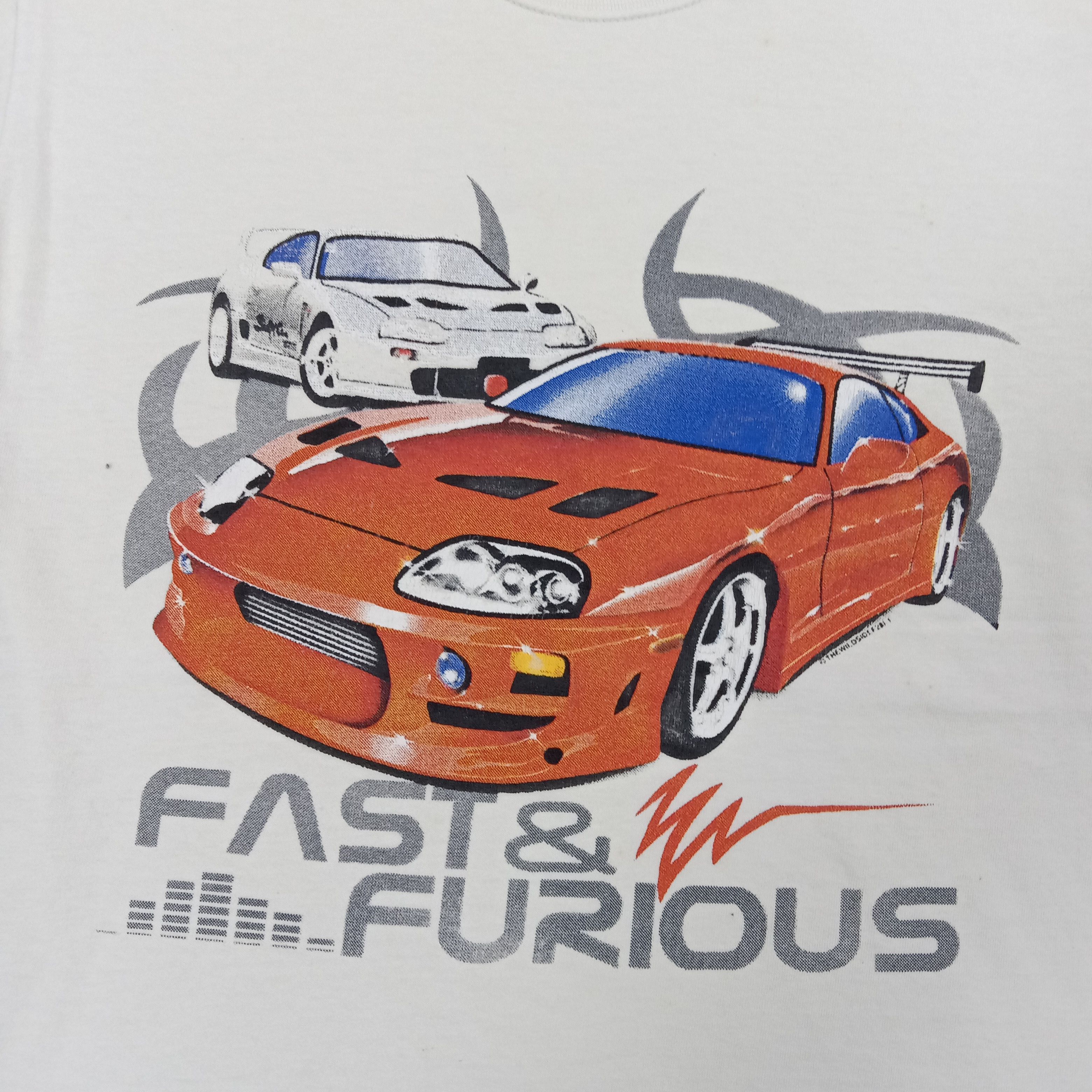 Vintage Fast & Furious Toyota Supra Racing Movie Tshirt C267N78 Size US L / EU 52-54 / 3 - 2 Thumbnail